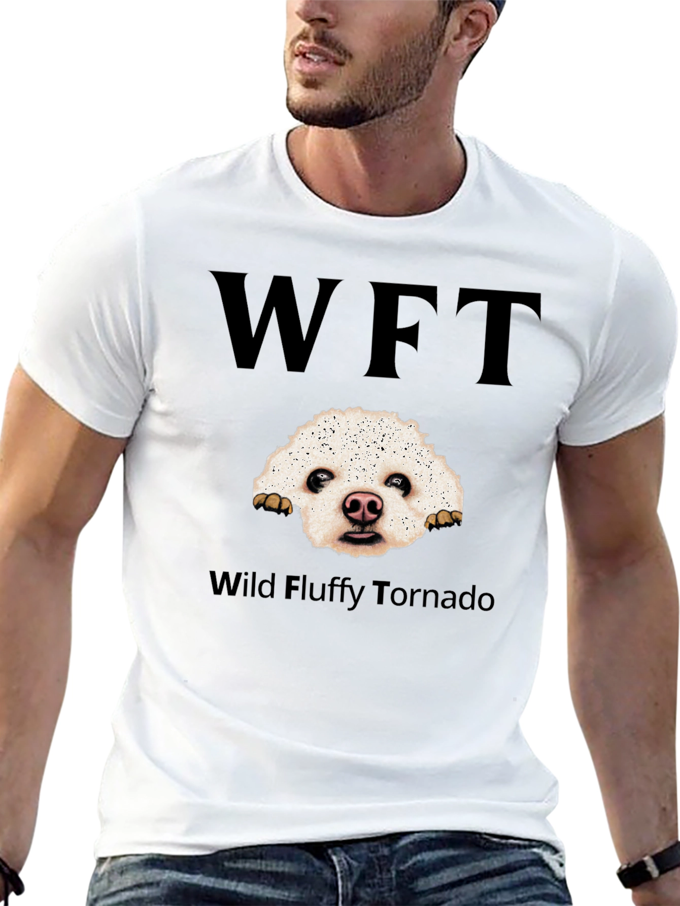 Wild Fluffy Tornado Dog T-Shirt