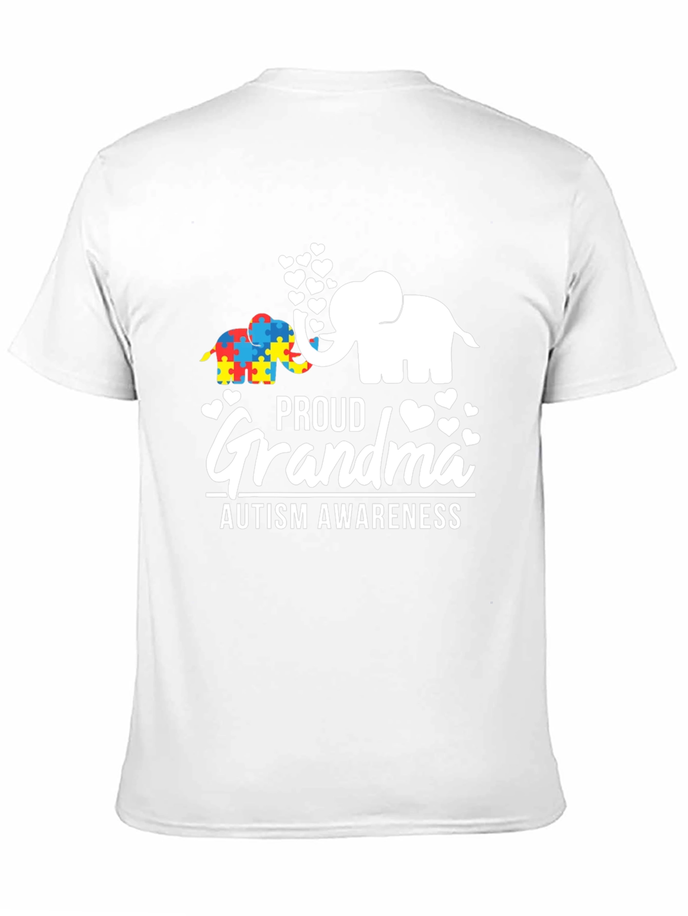 Proud Grandma Autism Awareness Elephant T-Shirt