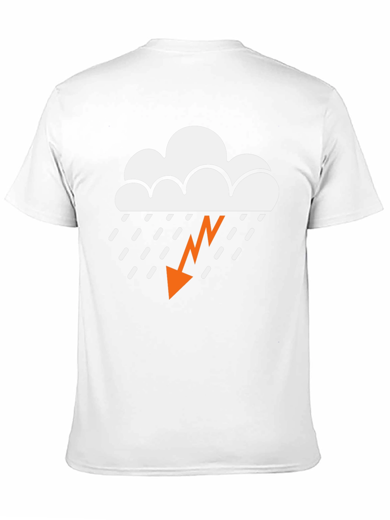 Storm Cloud Graphic Tee - Black Cotton T-Shirt