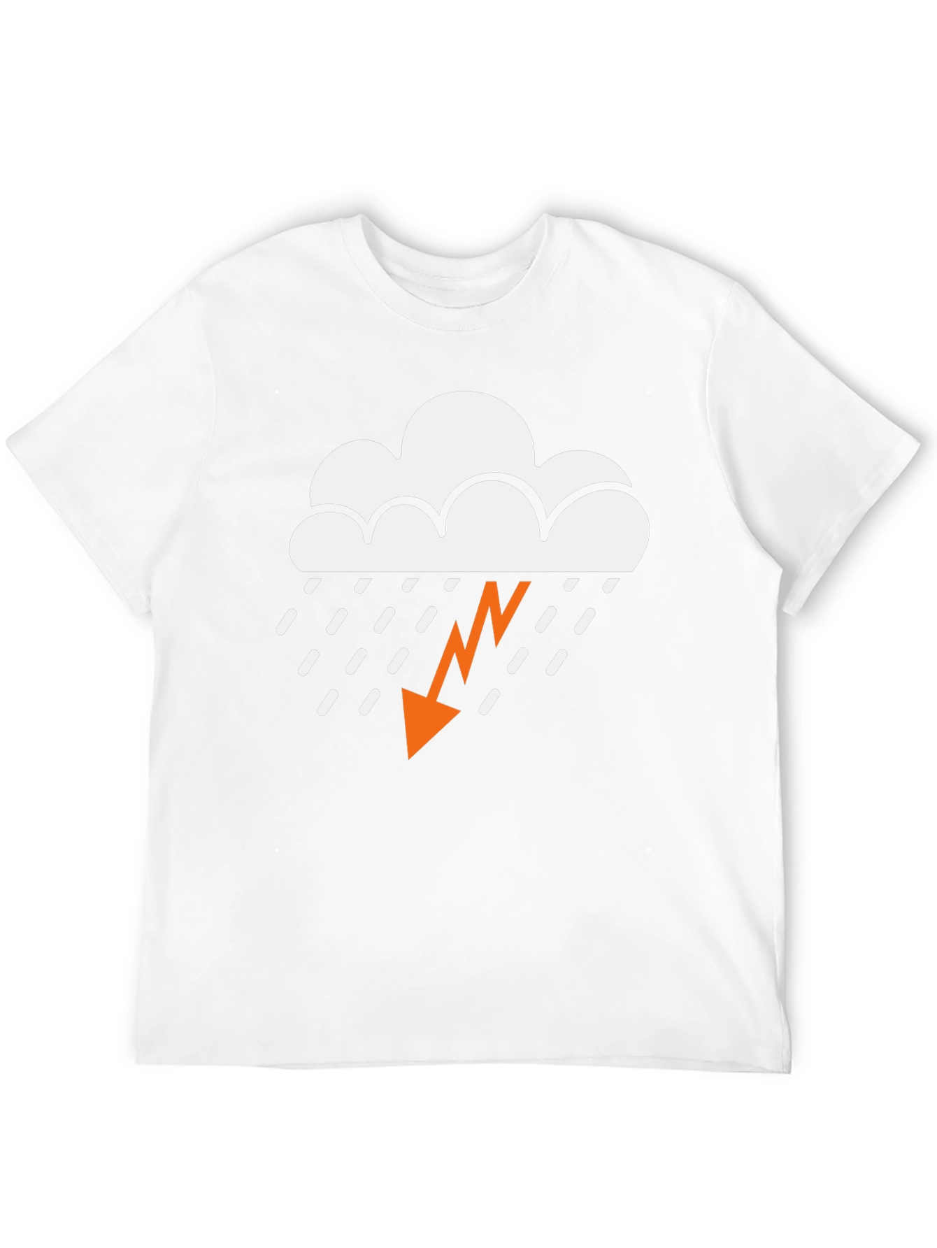 Storm Cloud Graphic Tee - Black Cotton T-Shirt