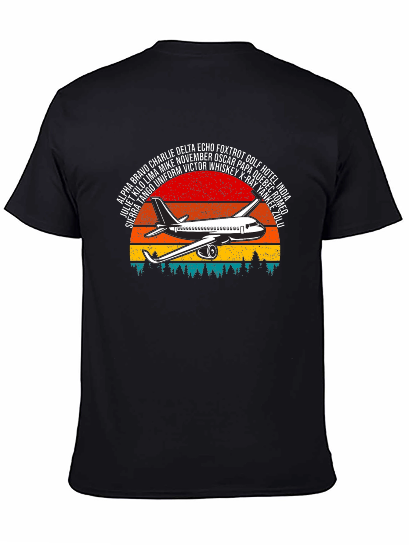 Aviation Alphabet Airplane Graphic Tee - Pilot T-Shirt