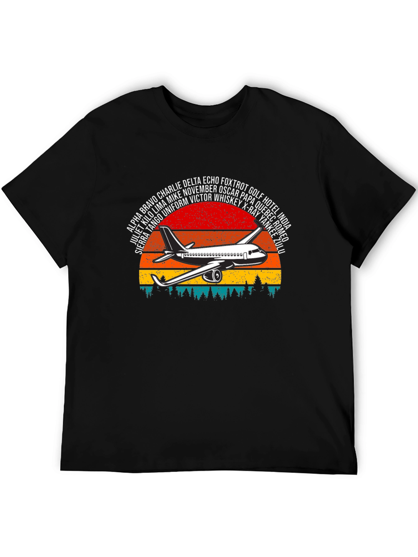 Aviation Alphabet Airplane Graphic Tee - Pilot T-Shirt