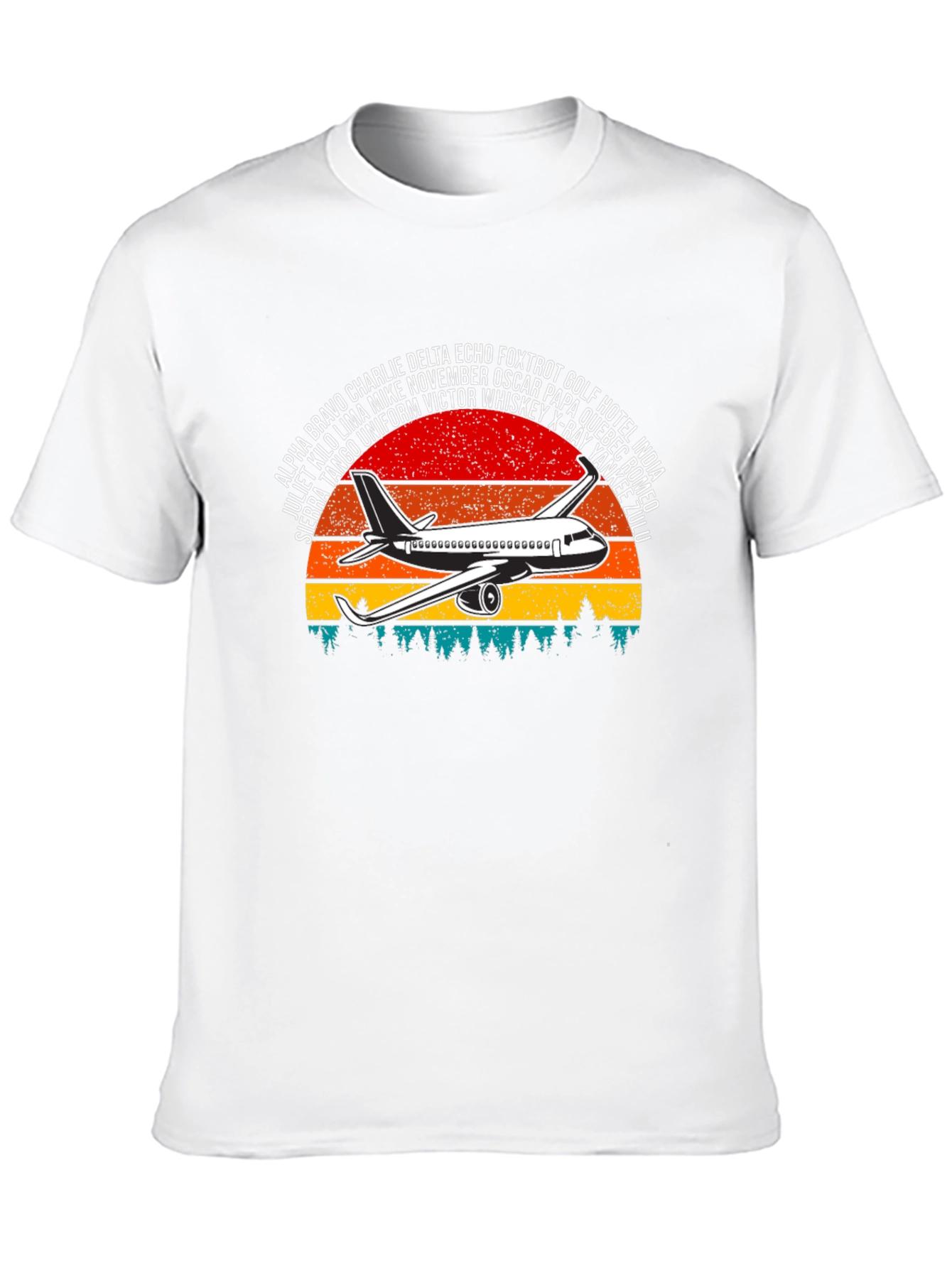 Aviation Alphabet Airplane Graphic Tee - Pilot T-Shirt