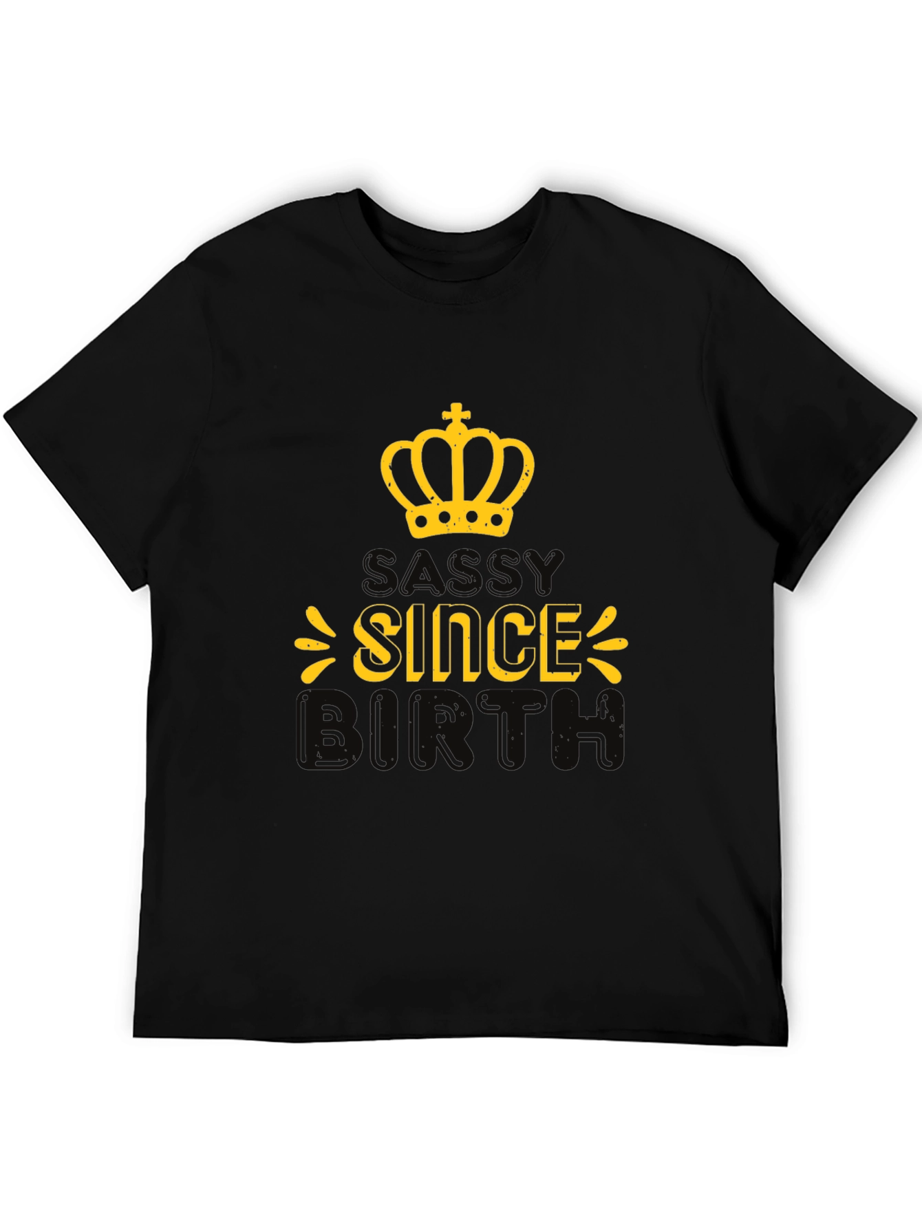 Sassy Since Birth Black Graphic Tee