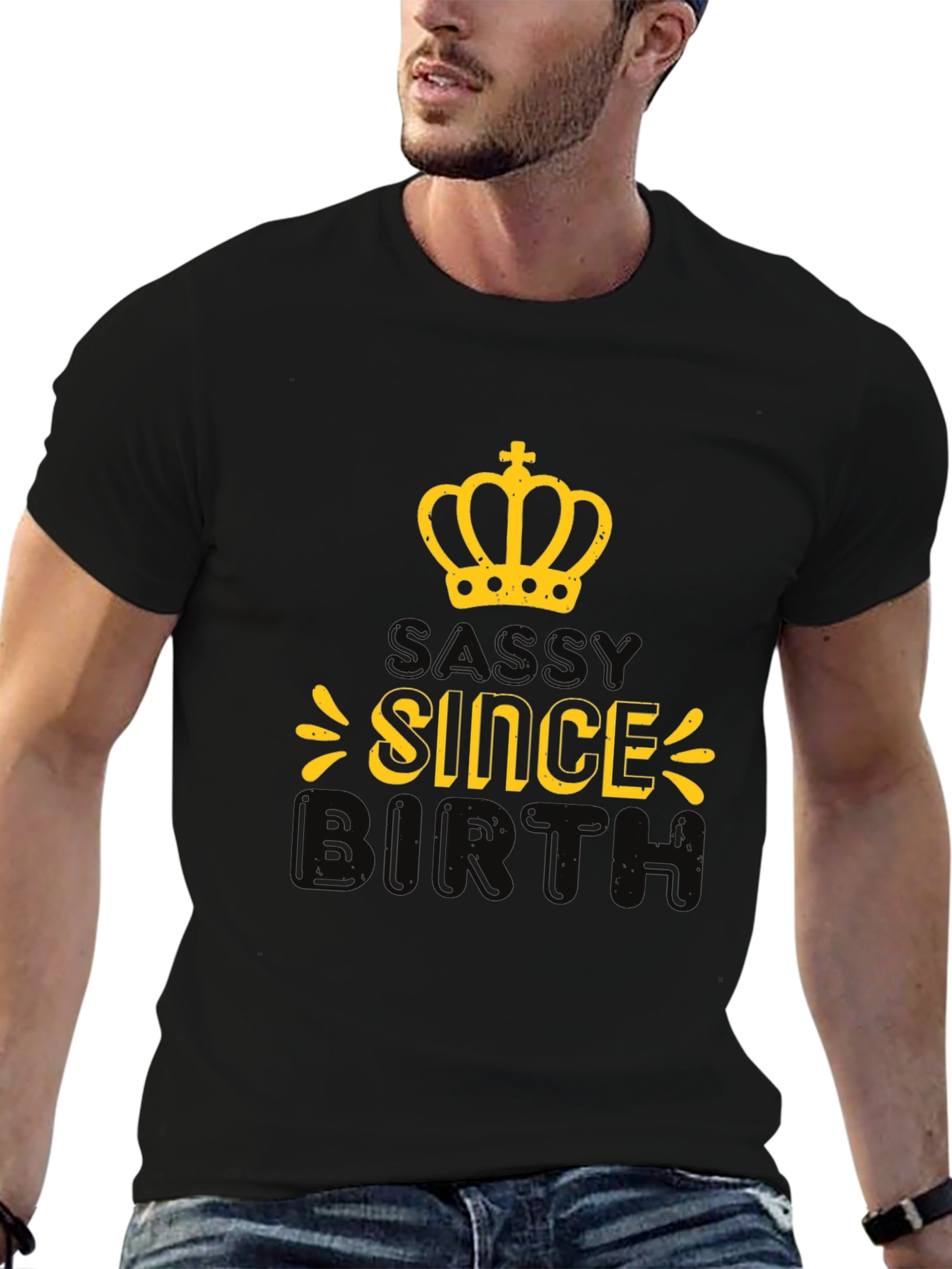 Sassy Since Birth Black Graphic Tee