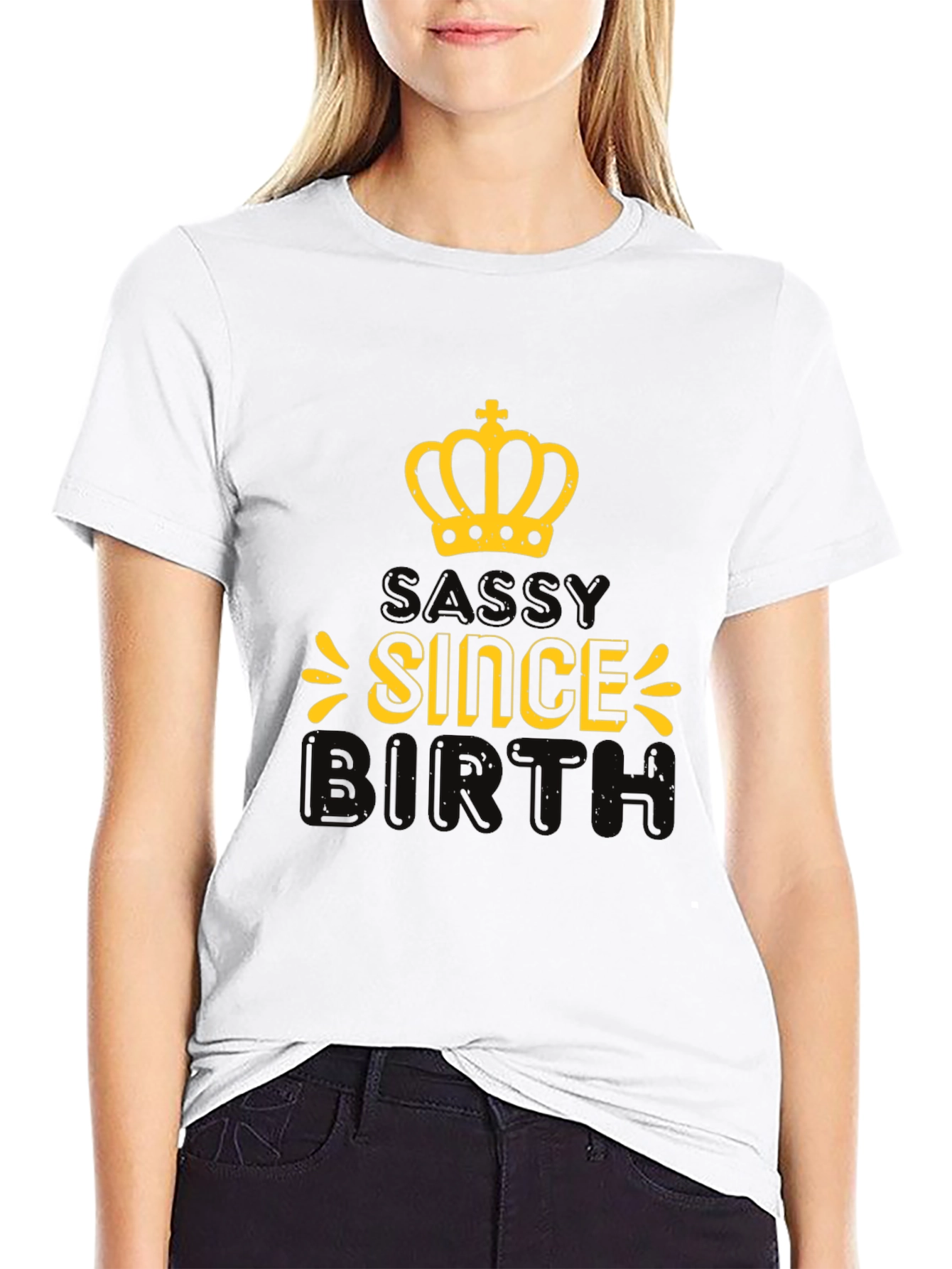 Sassy Since Birth Black Graphic Tee