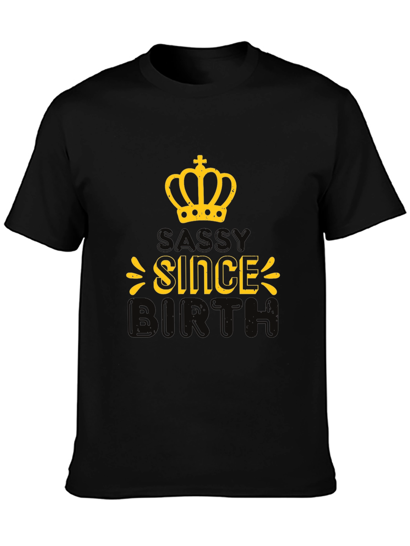 Sassy Since Birth Black Graphic Tee