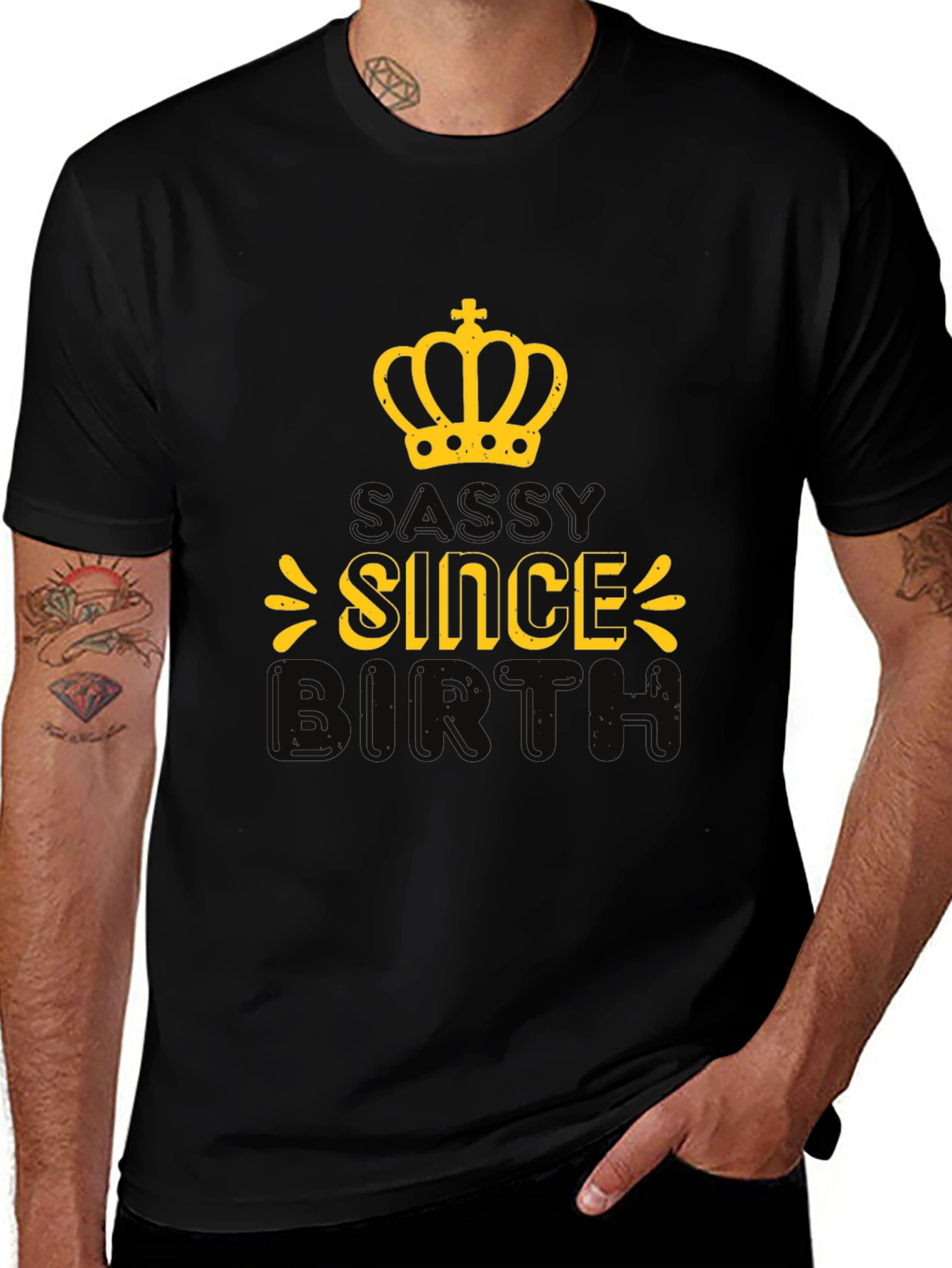 Sassy Since Birth Black Graphic Tee