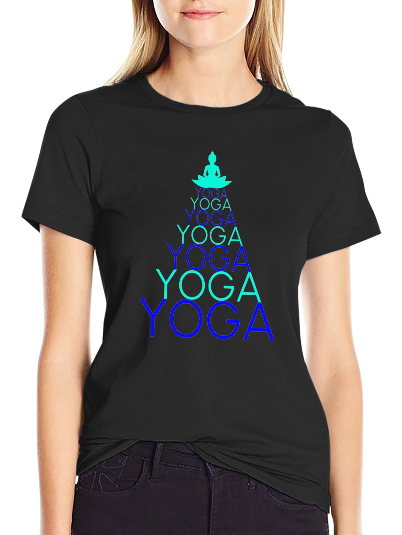 Yoga Pose Tee - Meditative Design