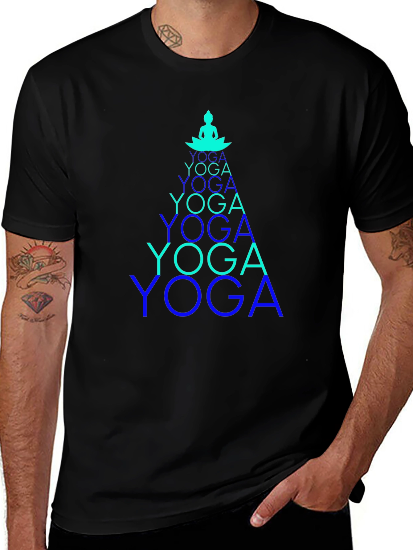 Yoga Pose Tee - Meditative Design