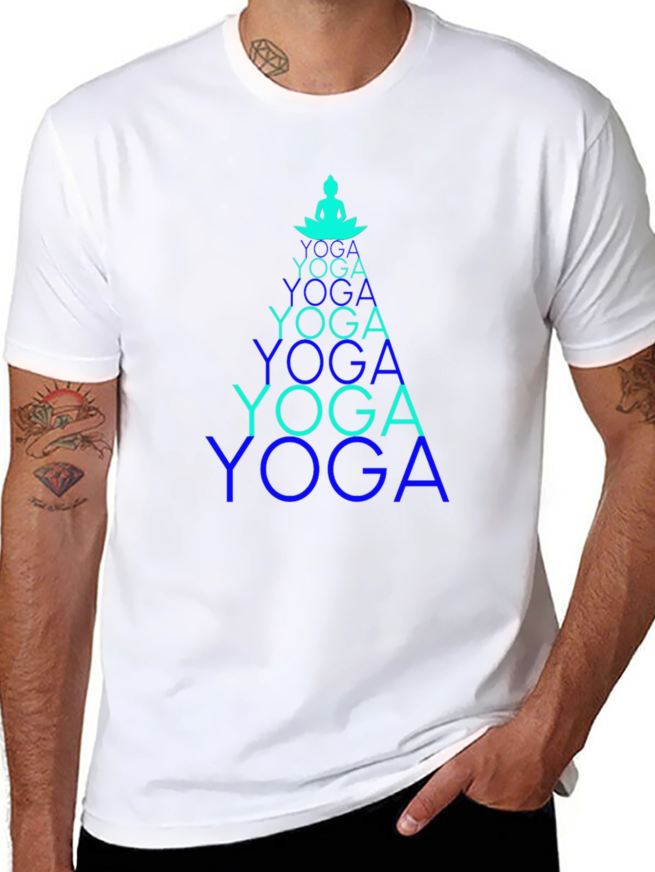 Yoga Pose Tee - Meditative Design