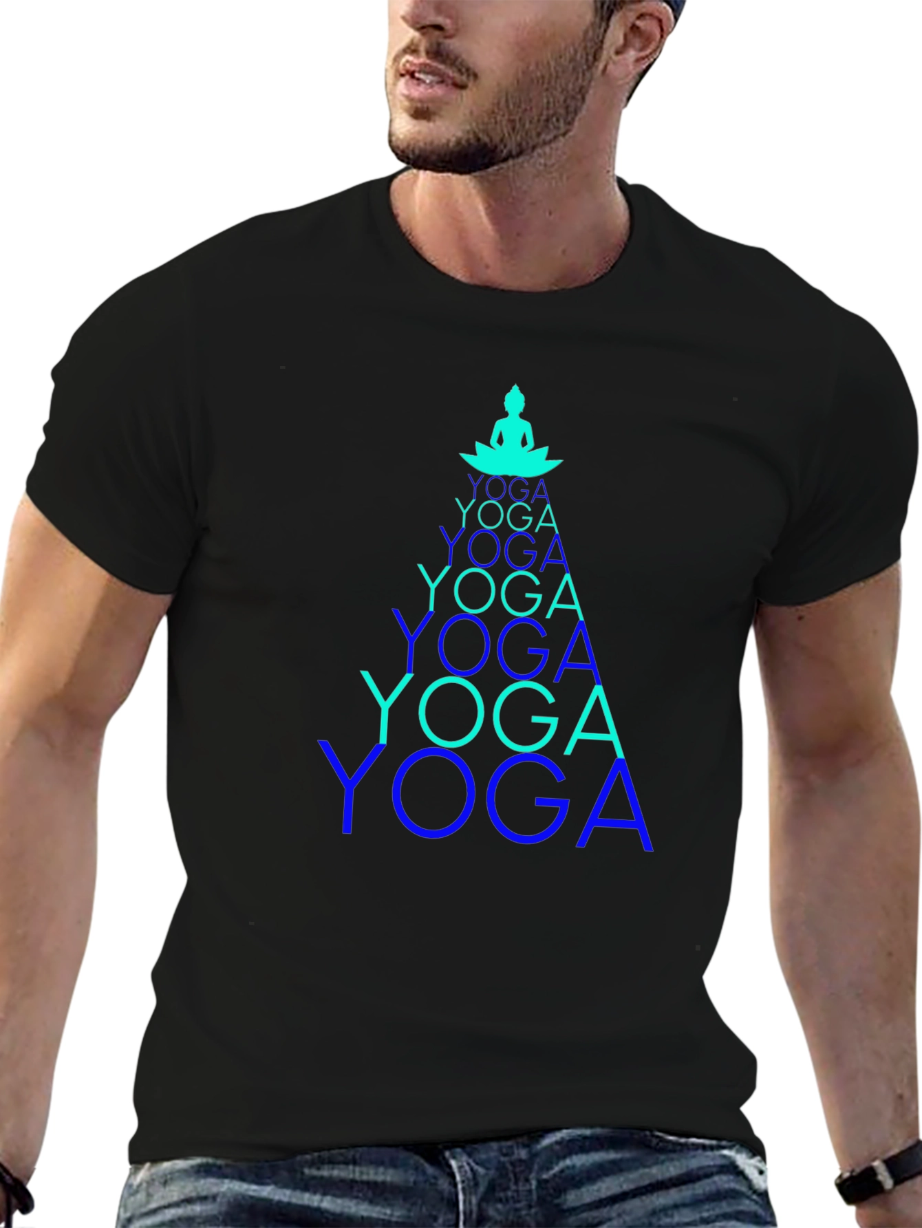 Yoga Pose Tee - Meditative Design