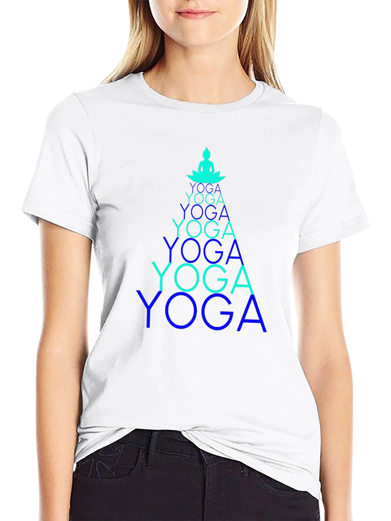 Yoga Pose Tee - Meditative Design