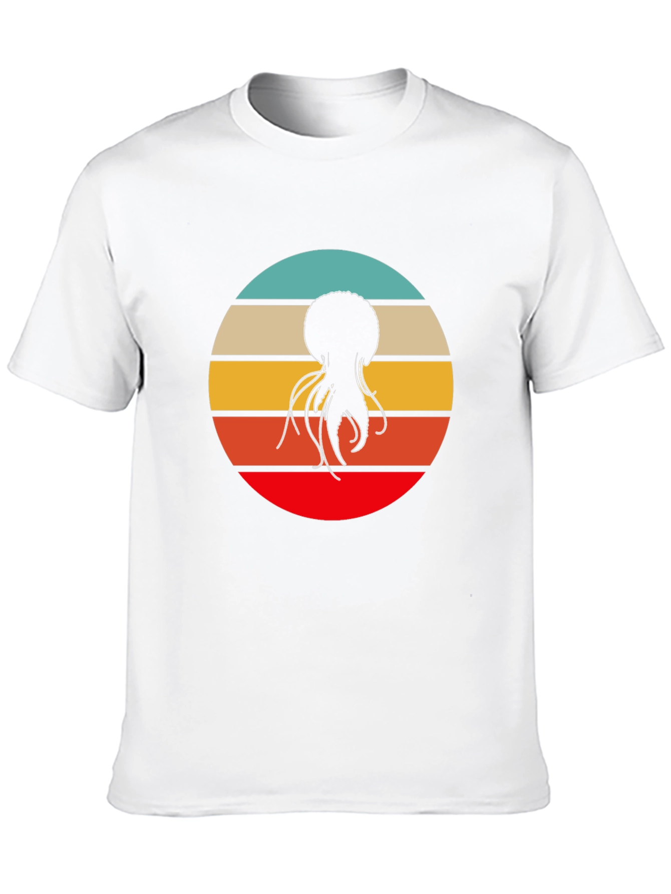 Retro Jellyfish Graphic Tee - Cool Black T-Shirt