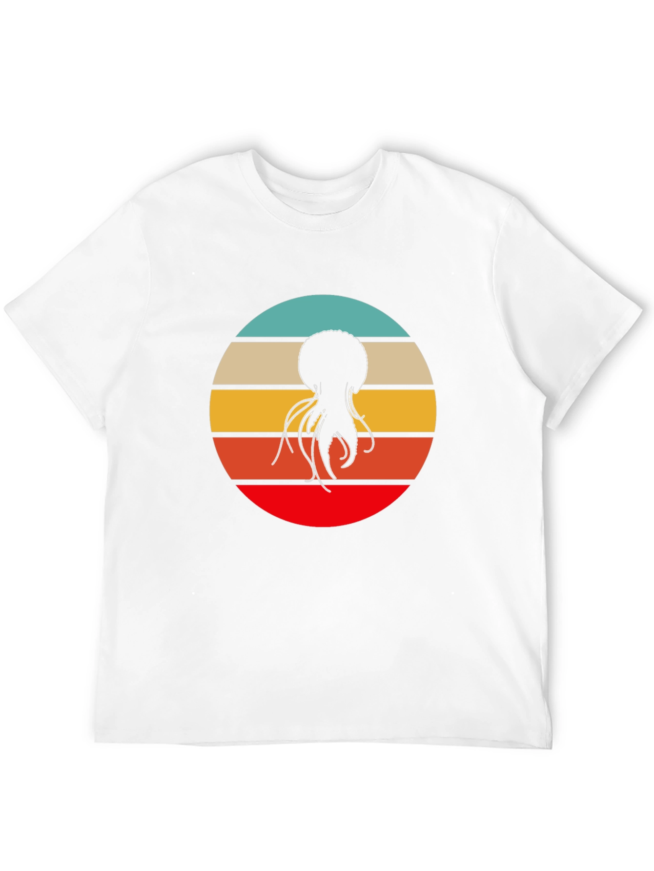 Retro Jellyfish Graphic Tee - Cool Black T-Shirt
