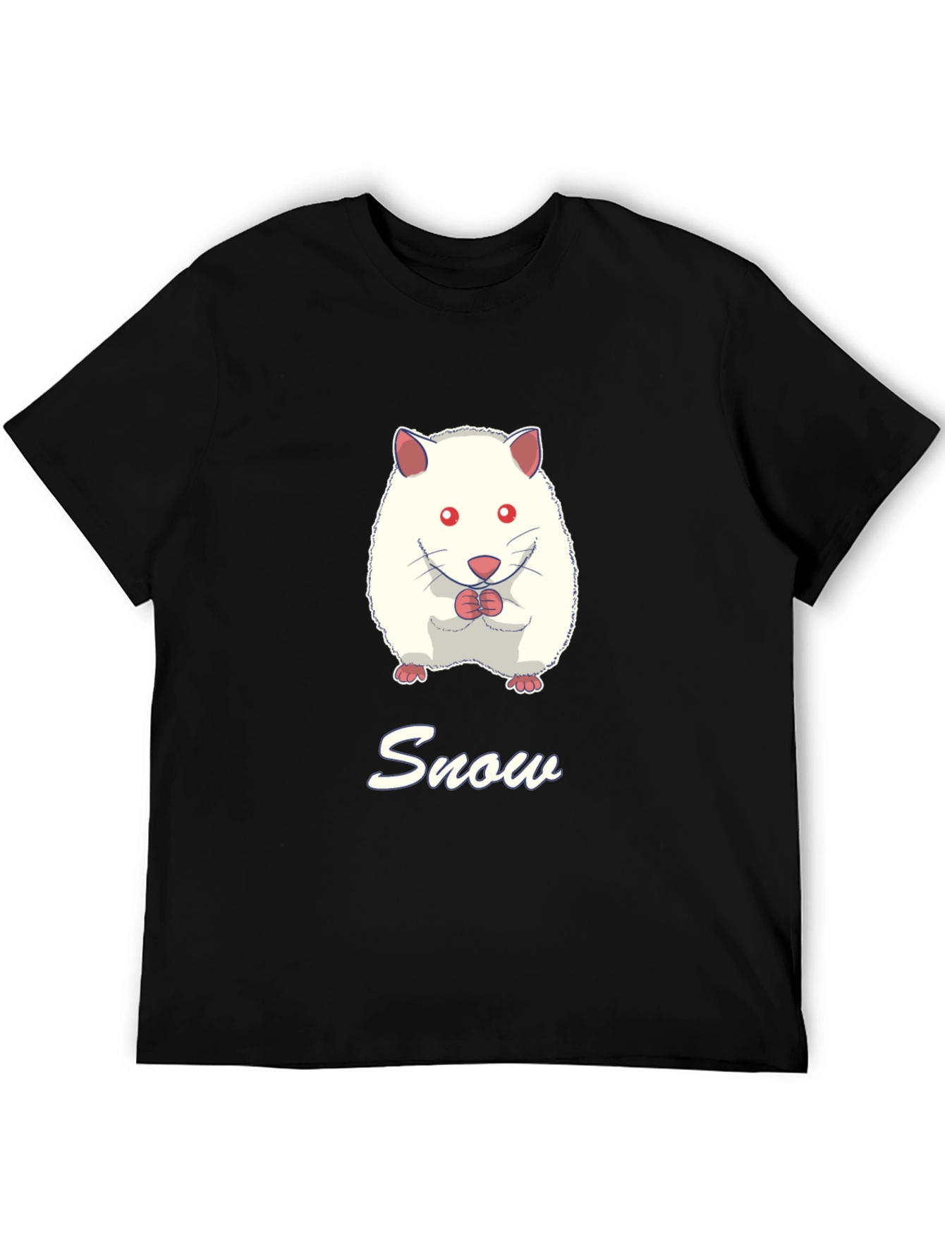 Snow Hamster Graphic Tee - Cute Pet T-Shirt