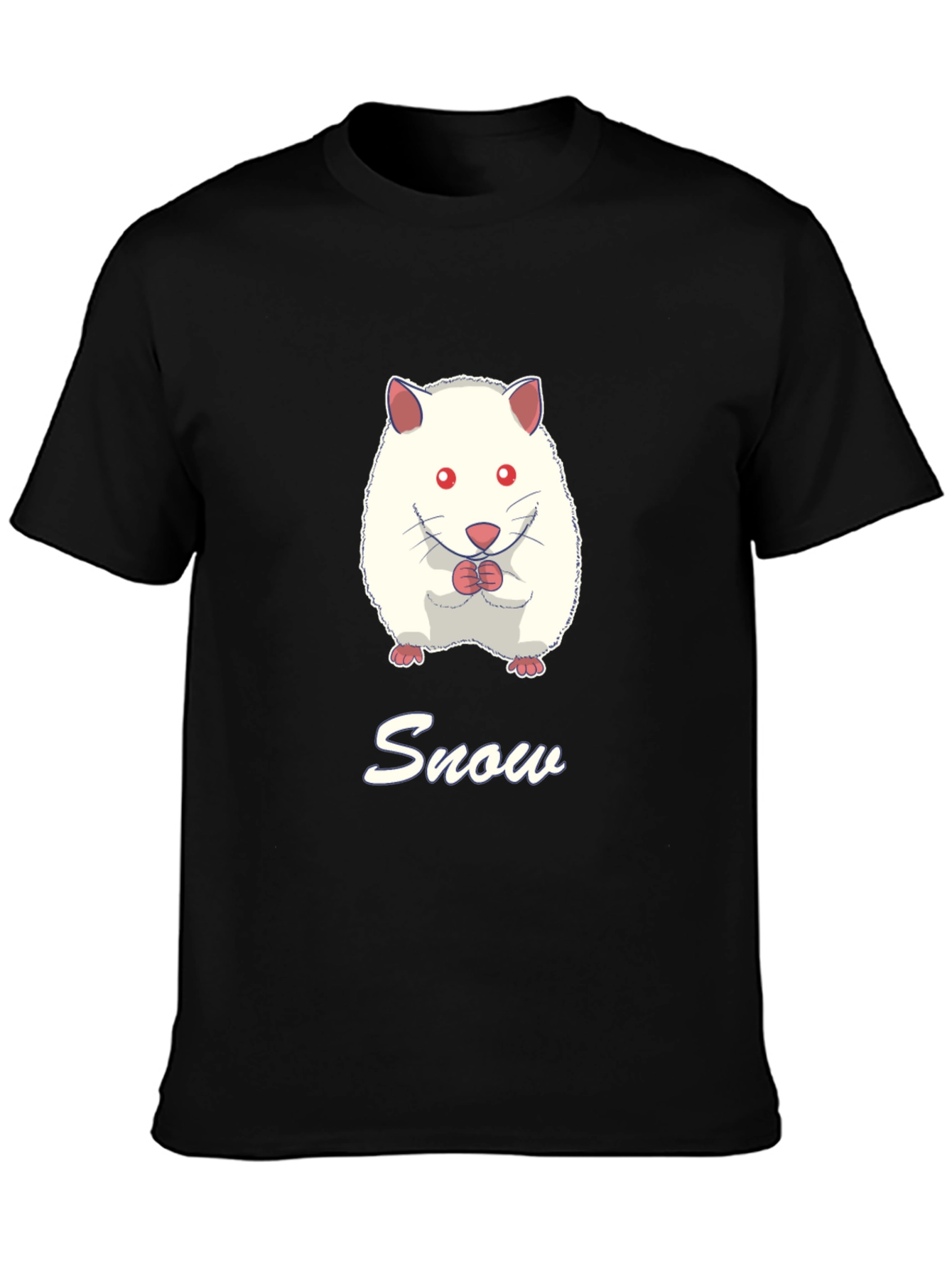 Snow Hamster Graphic Tee - Cute Pet T-Shirt