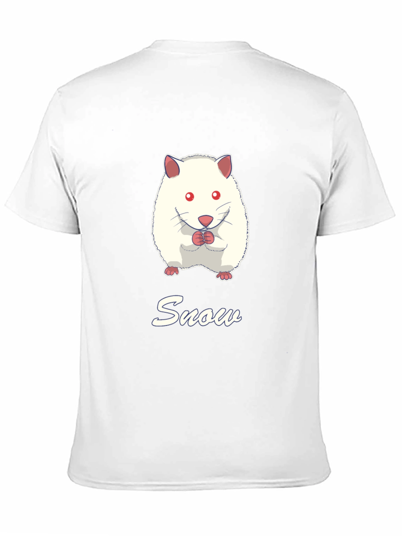 Snow Hamster Graphic Tee - Cute Pet T-Shirt
