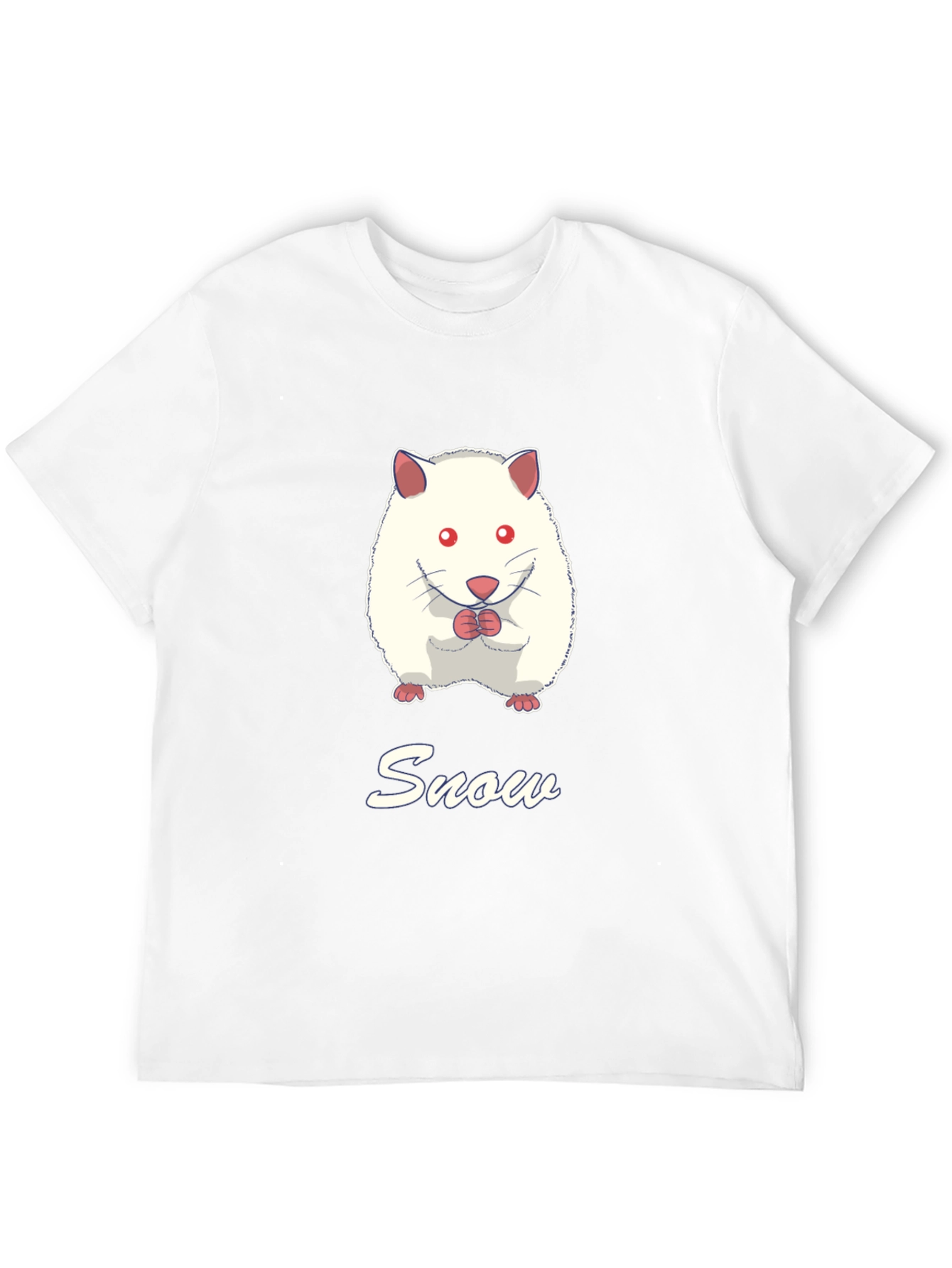Snow Hamster Graphic Tee - Cute Pet T-Shirt