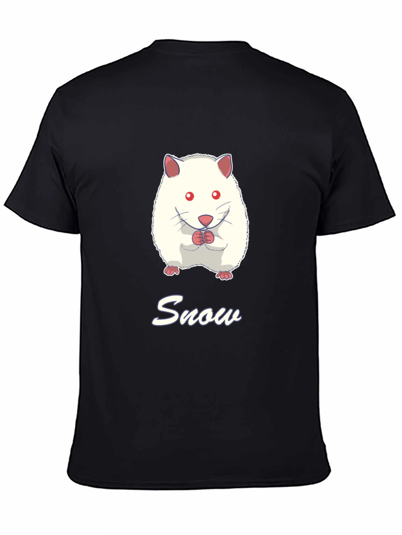 Snow Hamster Graphic Tee - Cute Pet T-Shirt