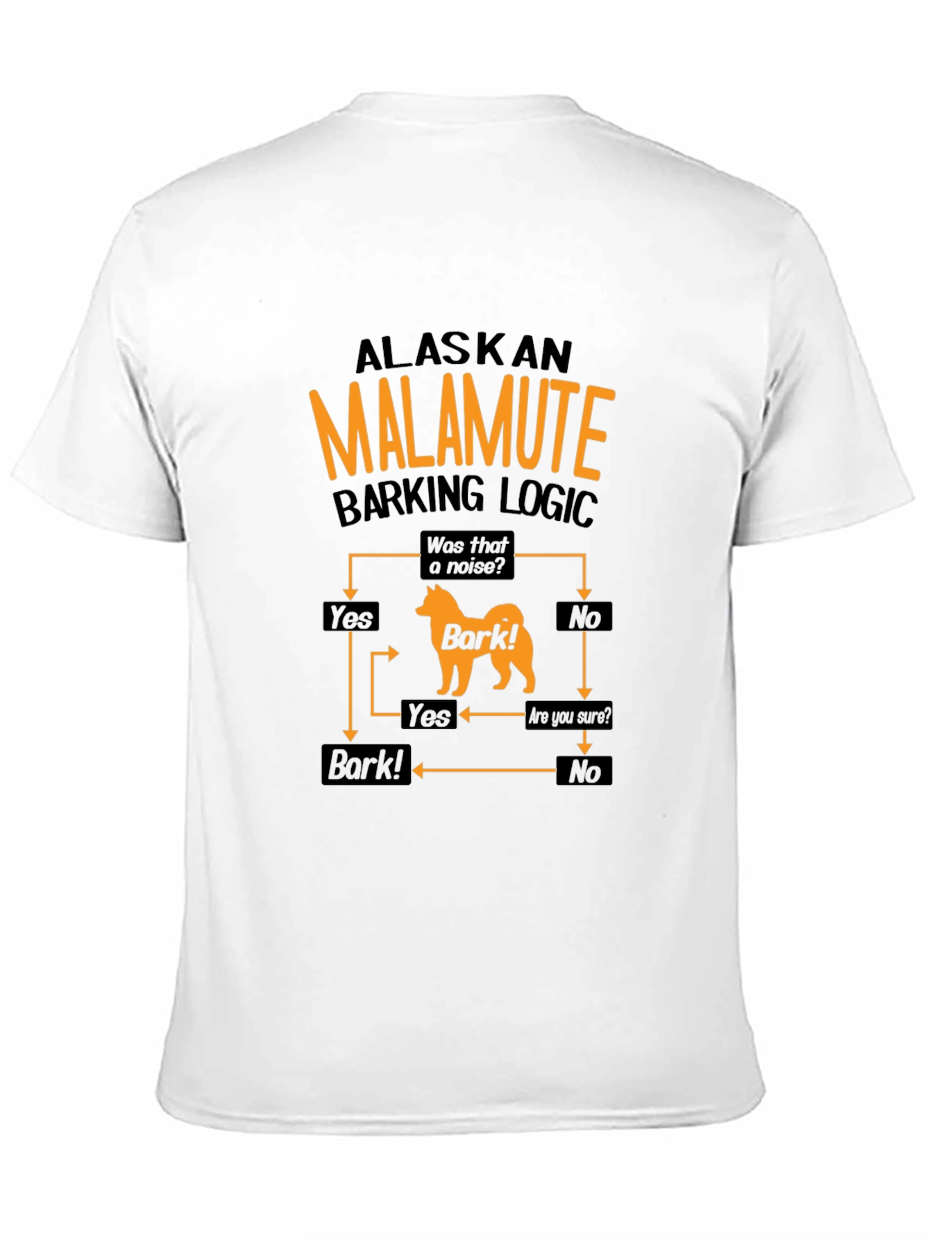 Alaskan Malamute Barking Logic T-Shirt - Dog Lover Gift
