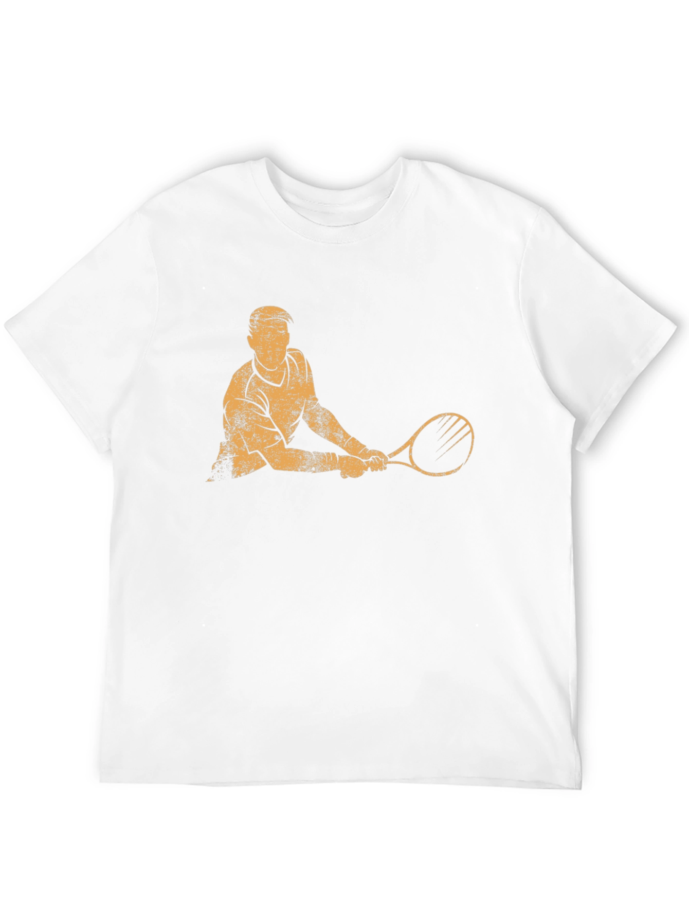 Tennis Player Graphic T-Shirt - Black