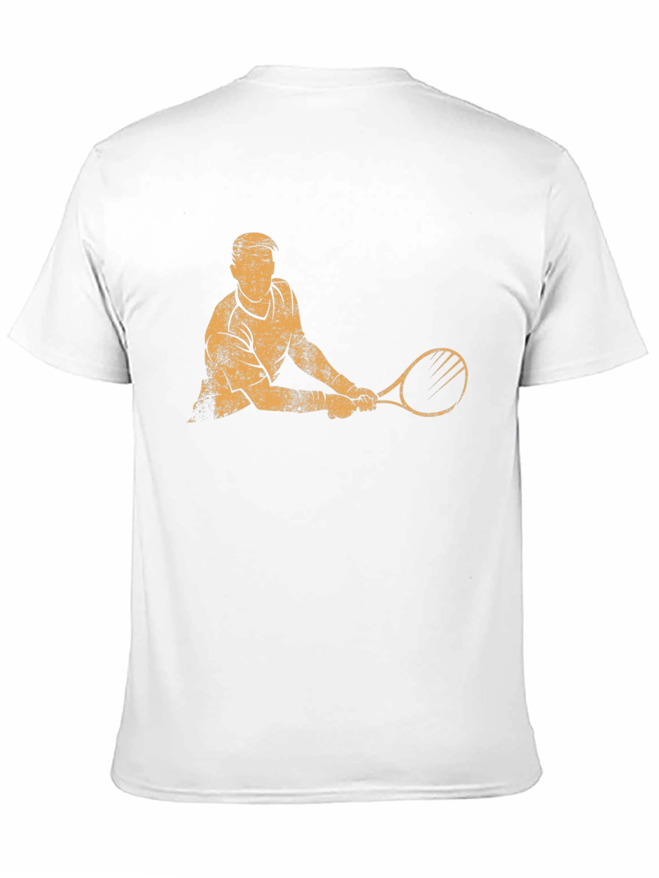 Tennis Player Graphic T-Shirt - Black