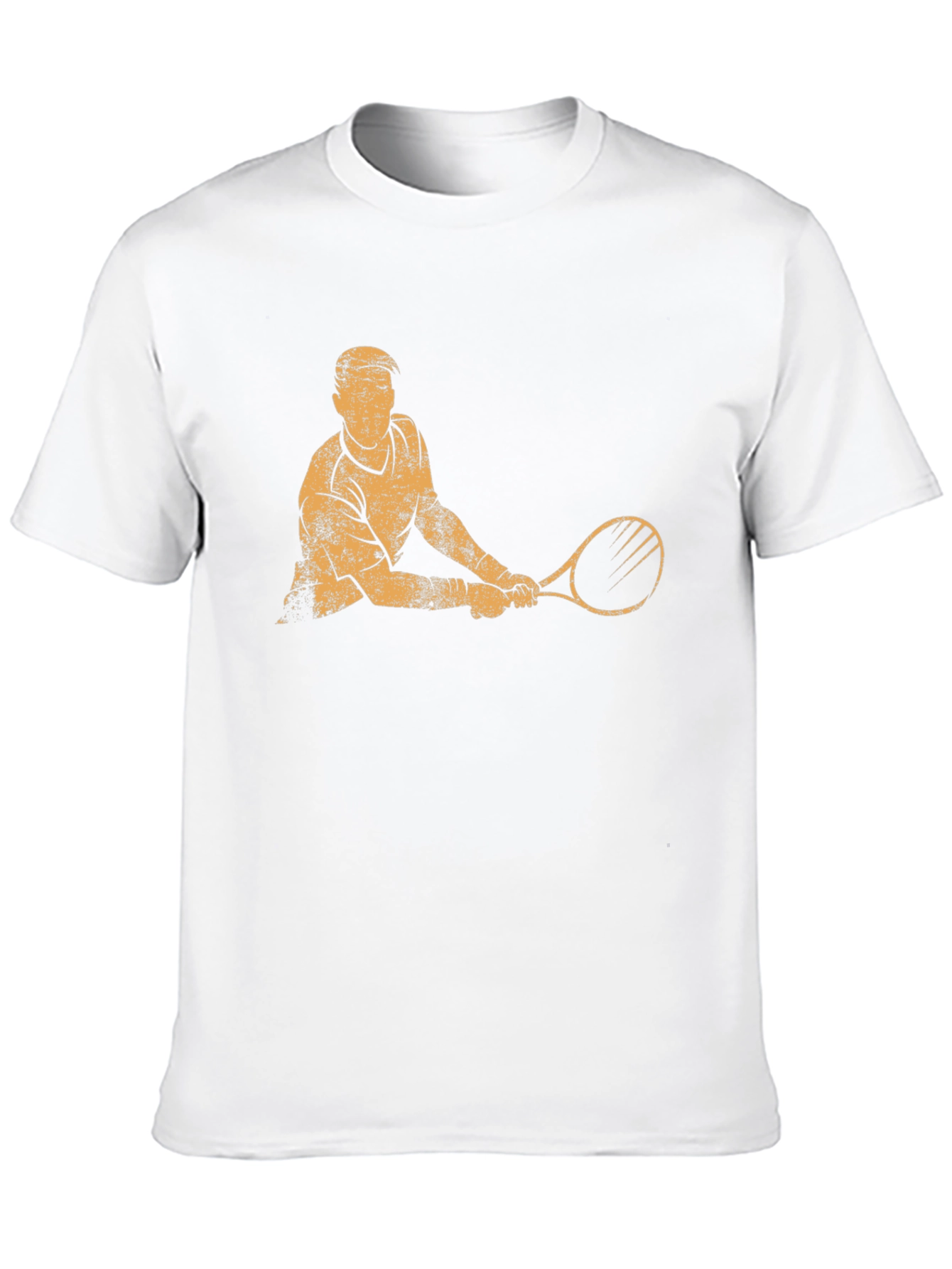 Tennis Player Graphic T-Shirt - Black