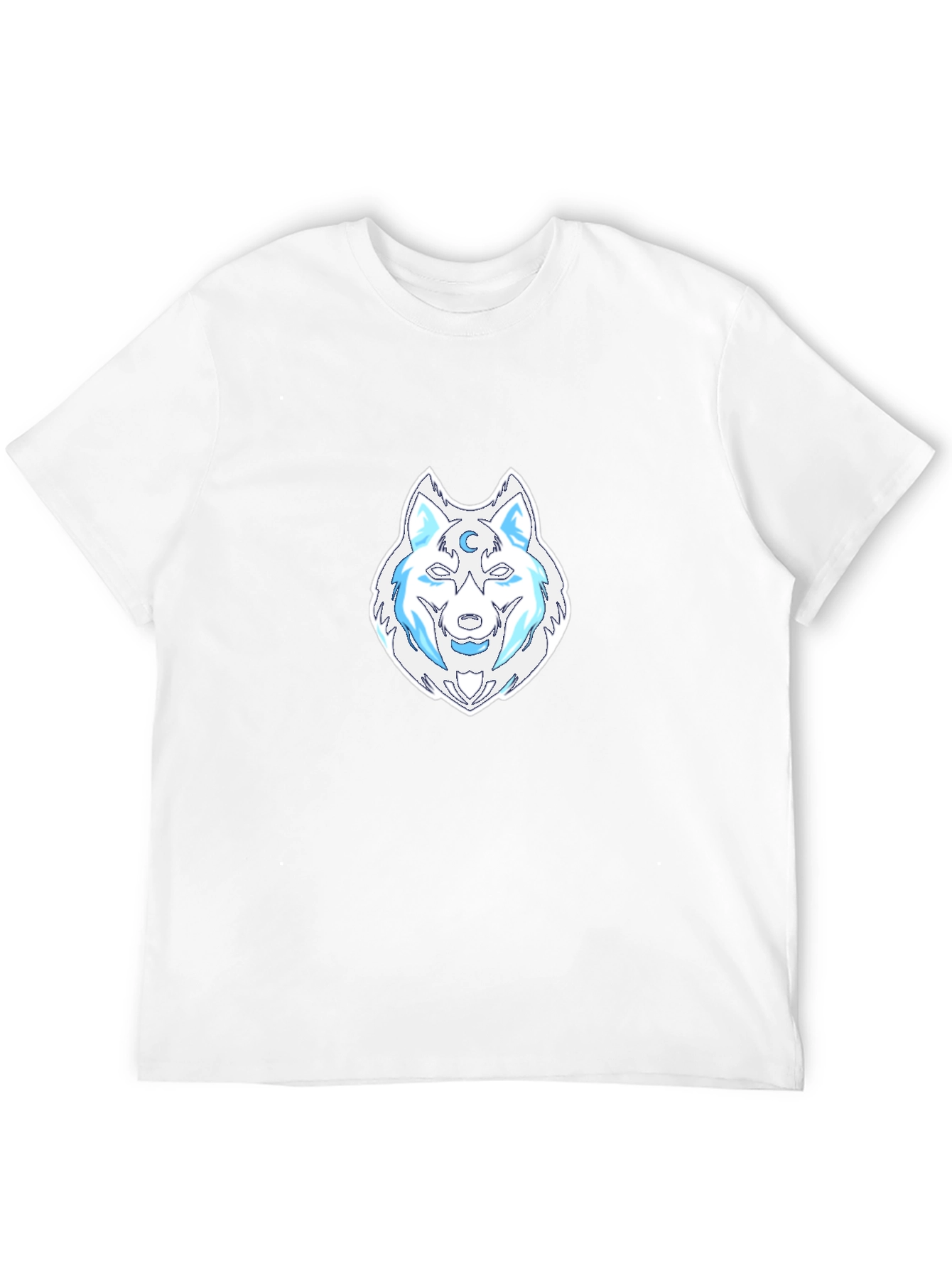 Wolf Moon Graphic Tee - Black Cotton T-Shirt