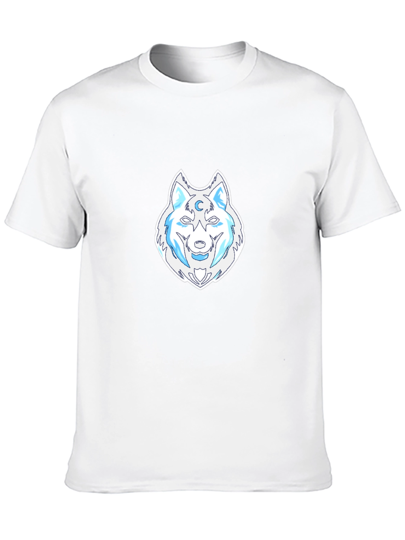 Wolf Moon Graphic Tee - Black Cotton T-Shirt