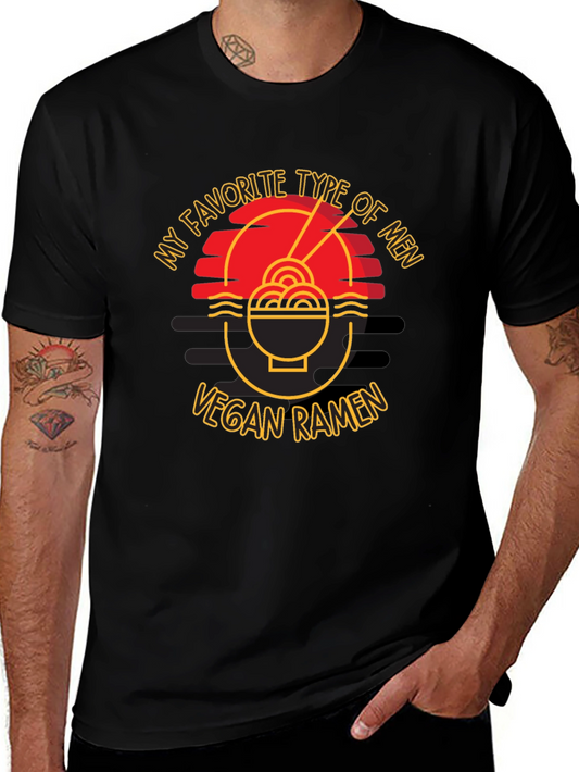 Vegan Ramen T-Shirt - My Favorite Type of Men Tee