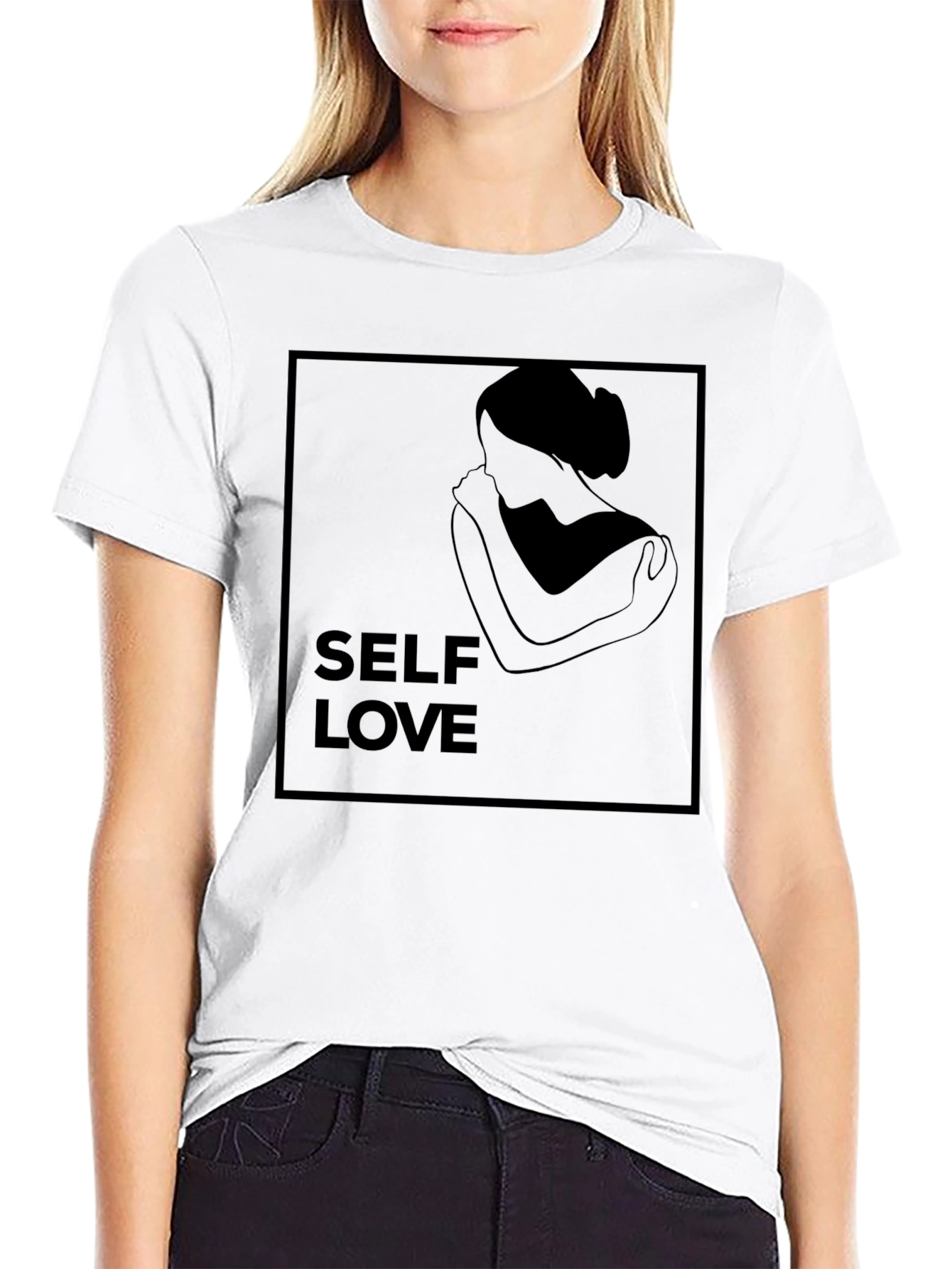 Self Love Black Graphic Tee Shirt