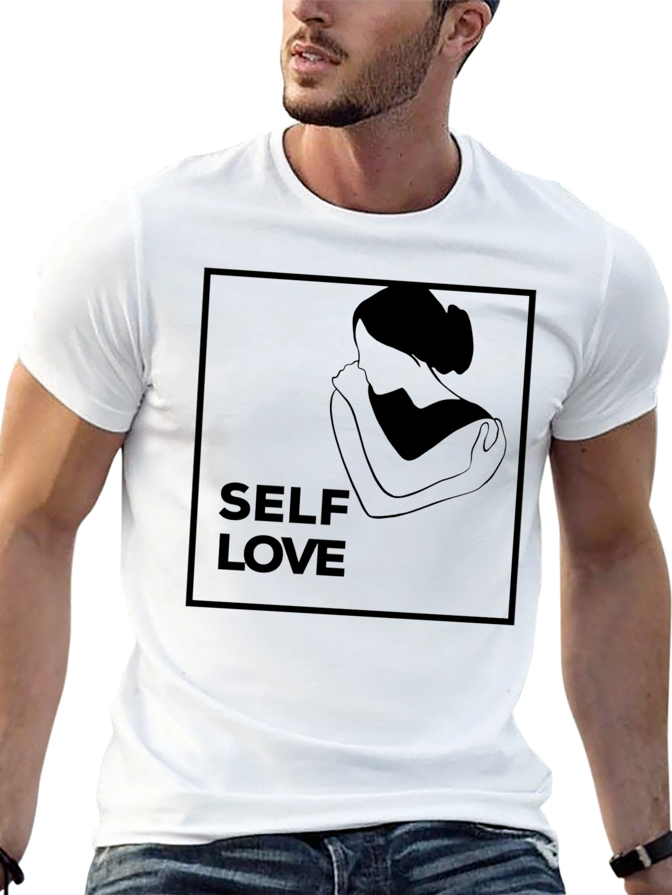 Self Love Black Graphic Tee Shirt