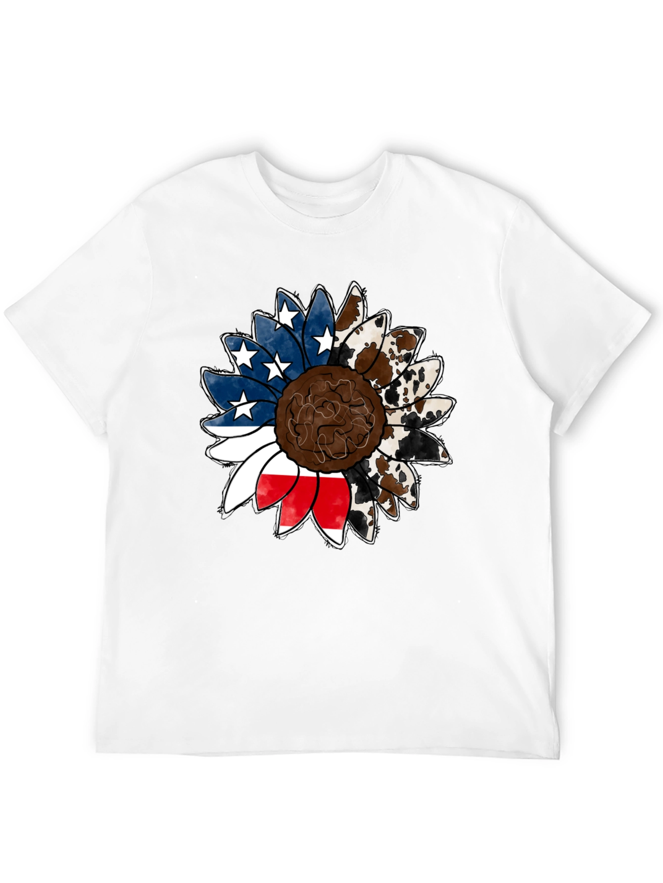 American Cowhide Sunflower Graphic Tee