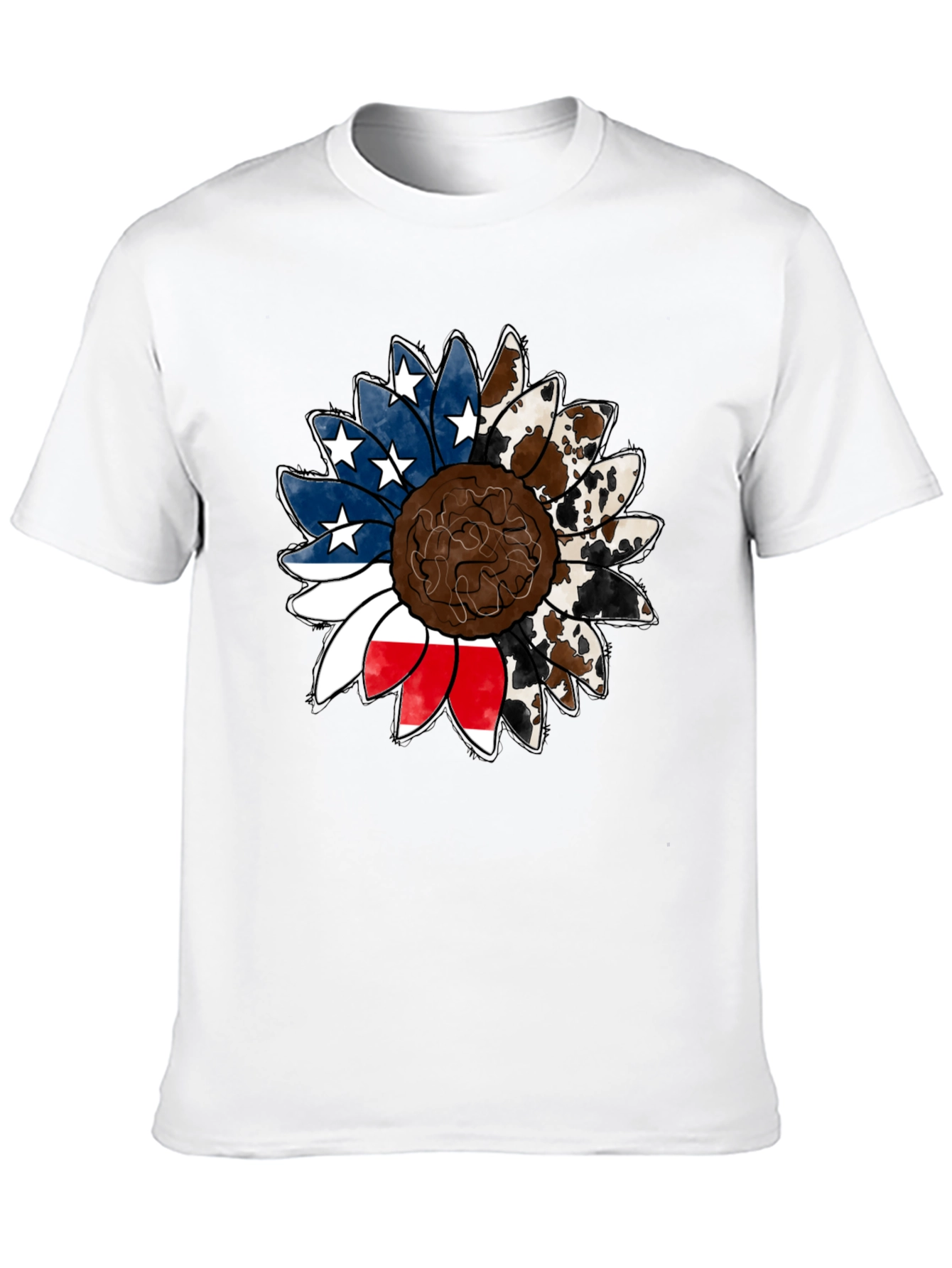 American Cowhide Sunflower Graphic Tee