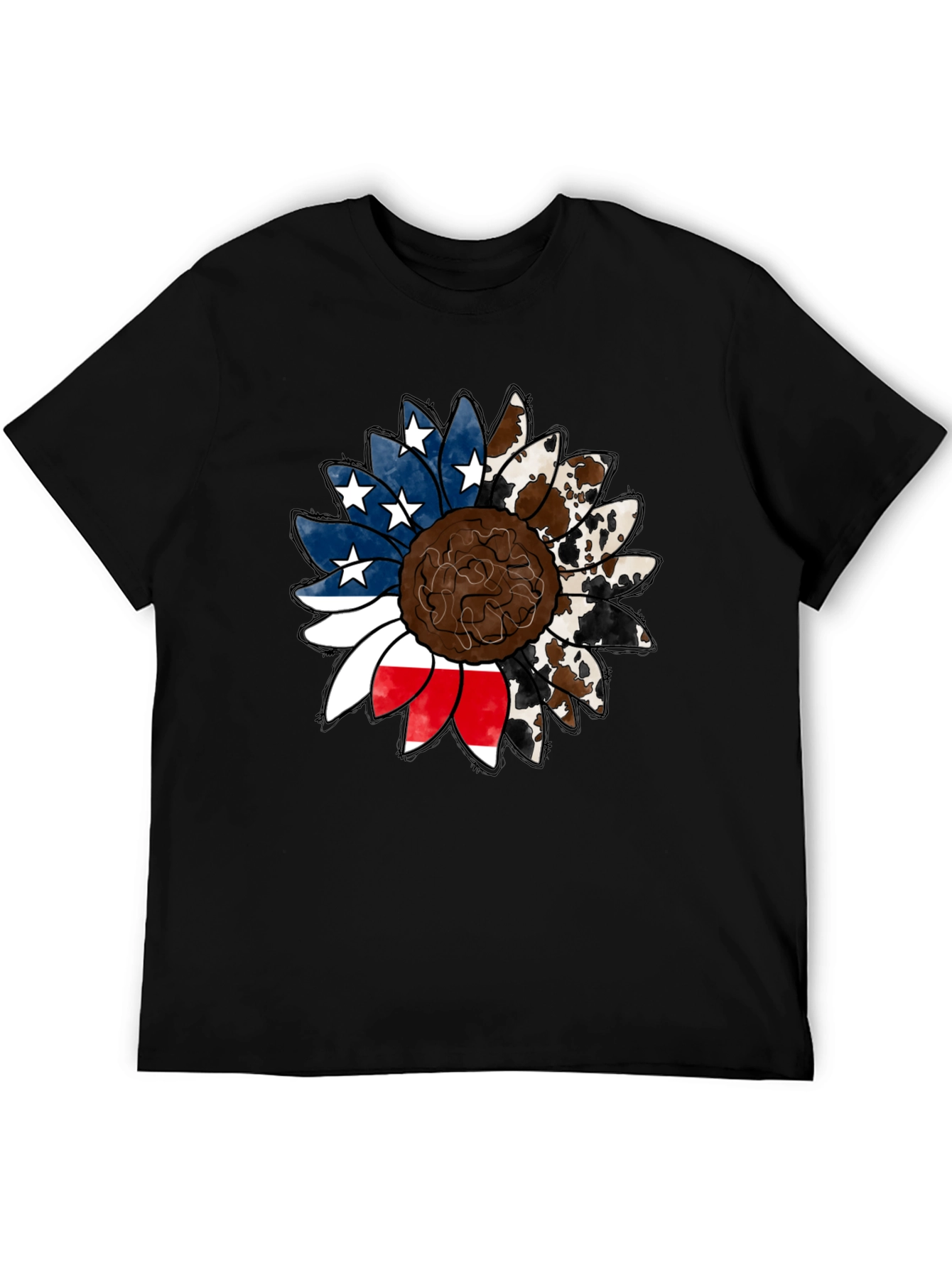 American Cowhide Sunflower Graphic Tee