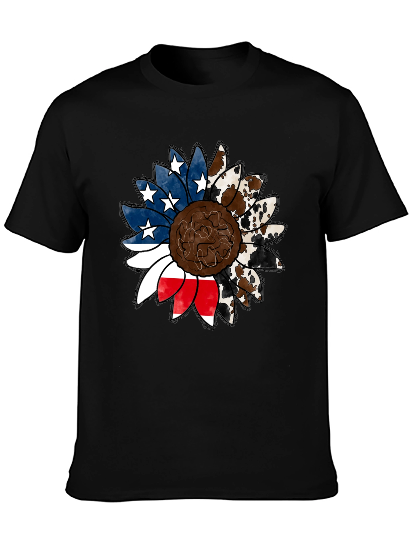 American Cowhide Sunflower Graphic Tee