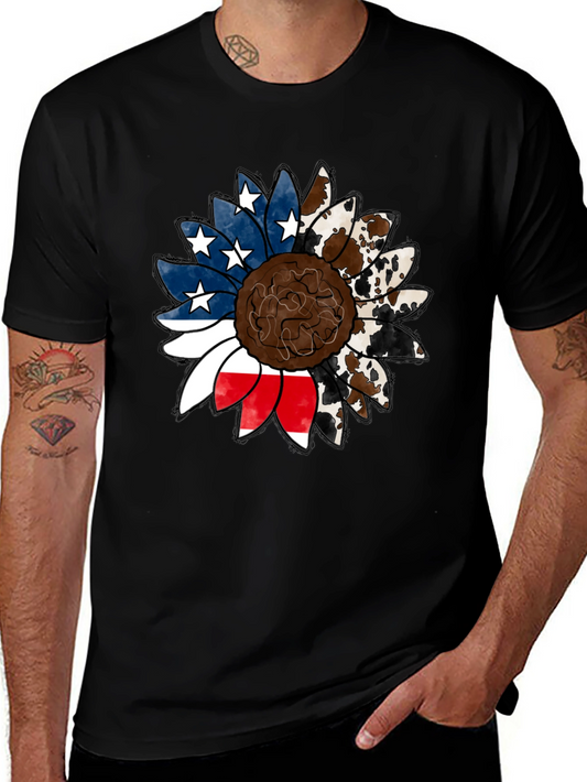 American Cowhide Sunflower Graphic Tee