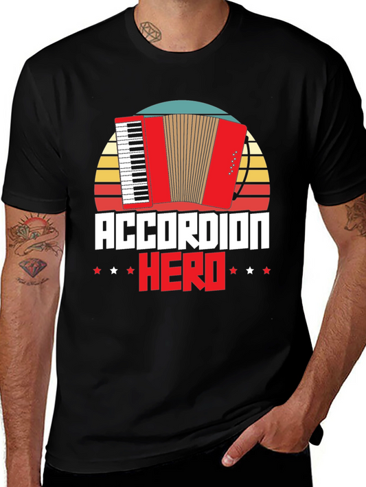 Accordion Hero Graphic Tee Shirt