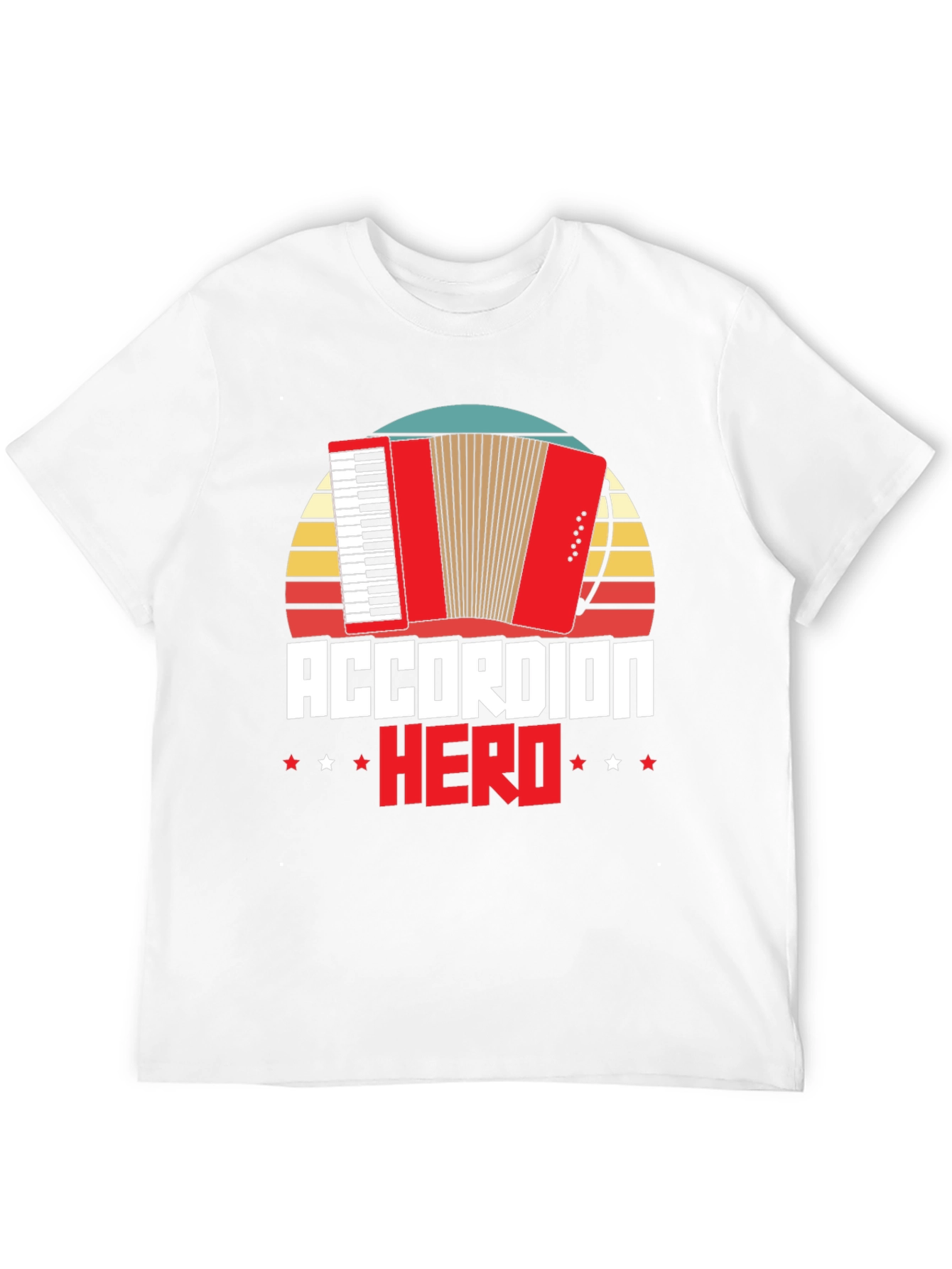 Accordion Hero Graphic Tee Shirt