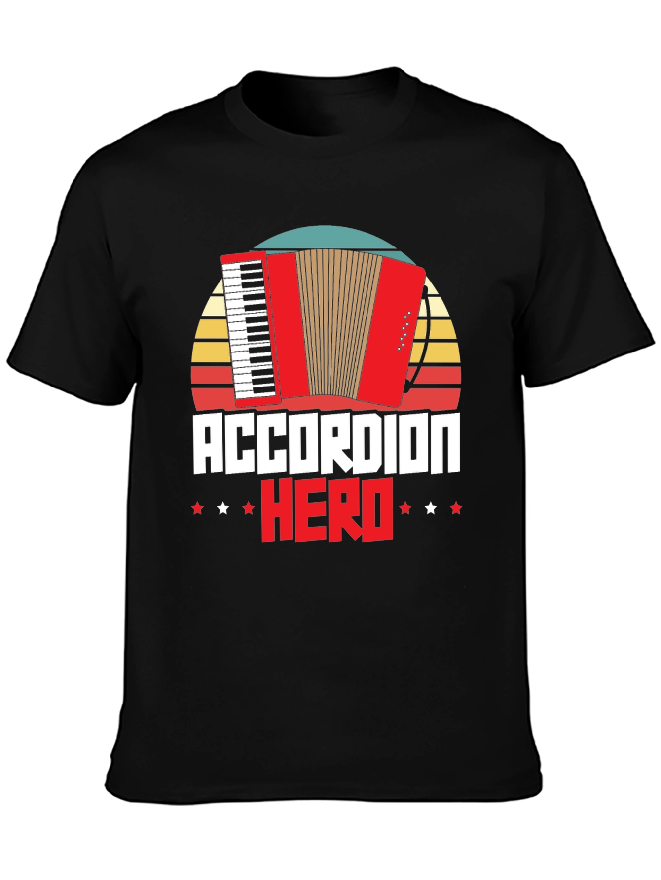 Accordion Hero Graphic Tee Shirt