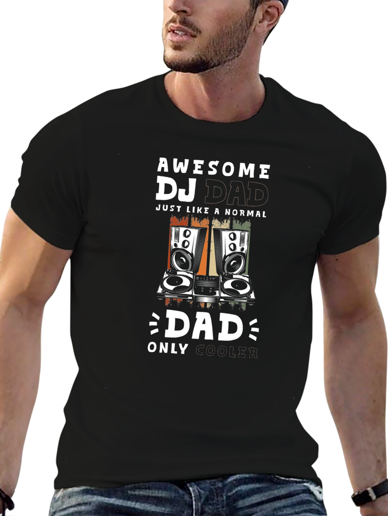 Awesome DJ Dad Graphic T-Shirt
