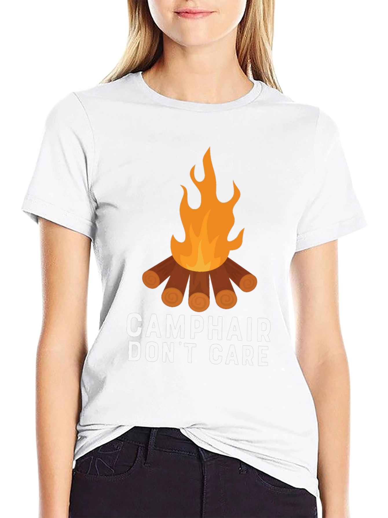 Camp Hair Dont Care Graphic Tee