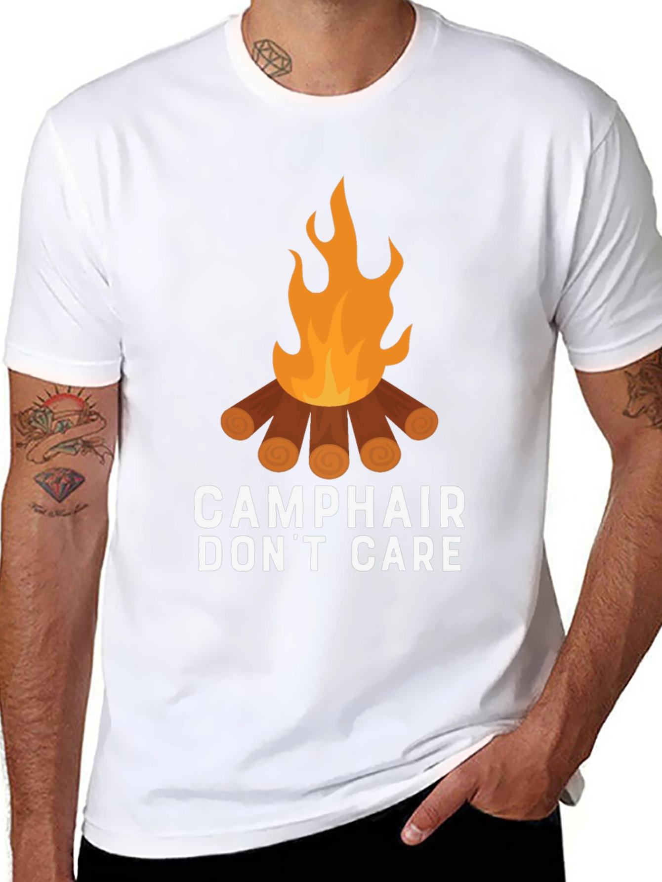 Camp Hair Dont Care Graphic Tee