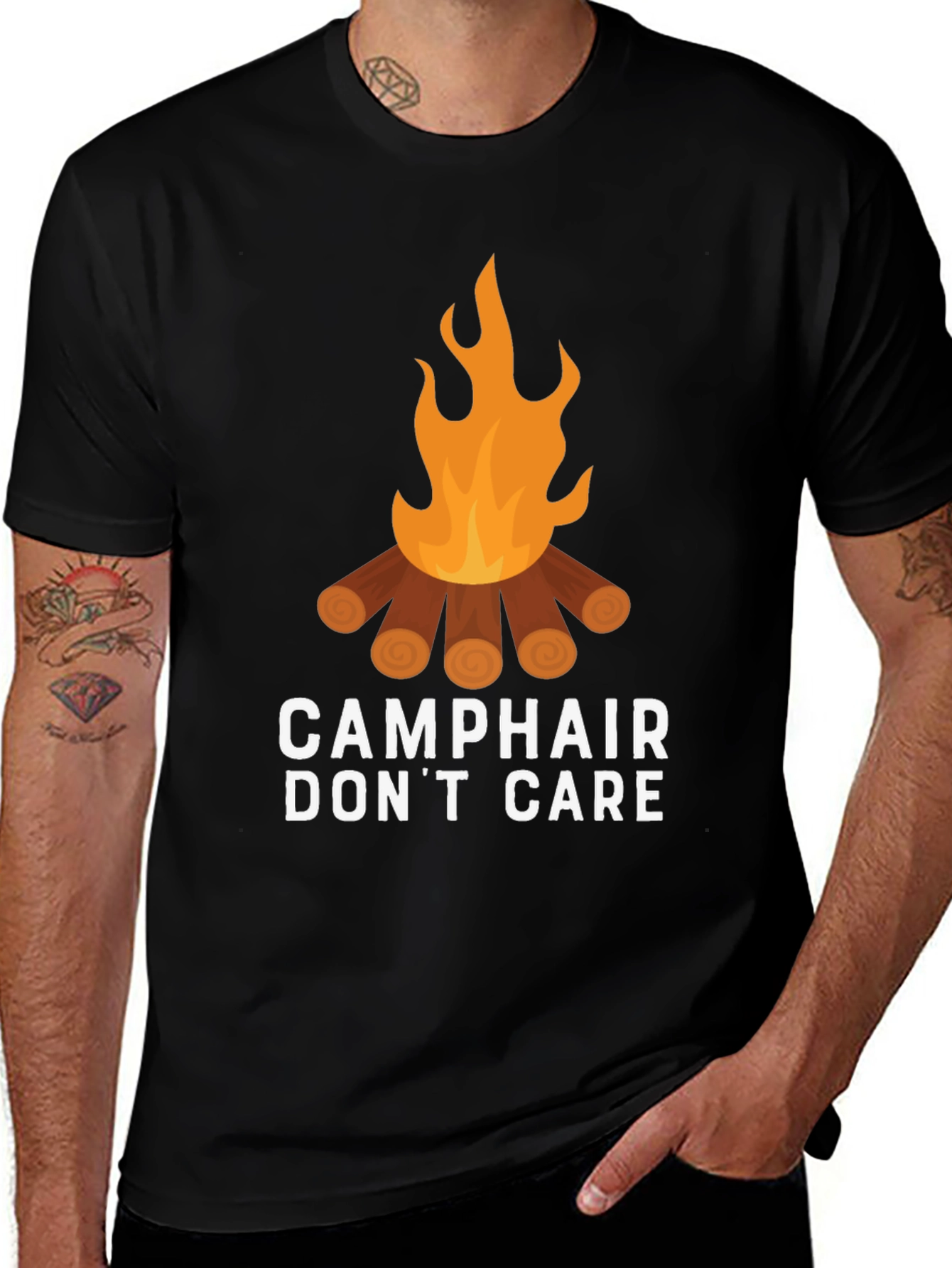 Camp Hair Dont Care Graphic Tee