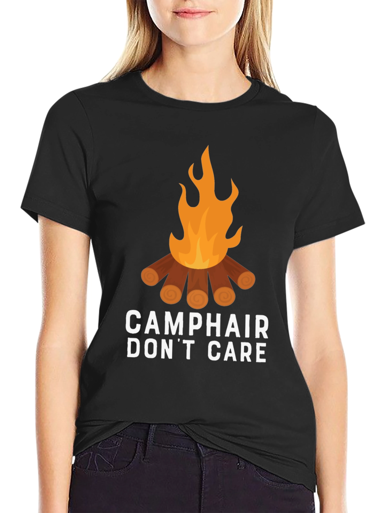 Camp Hair Dont Care Graphic Tee