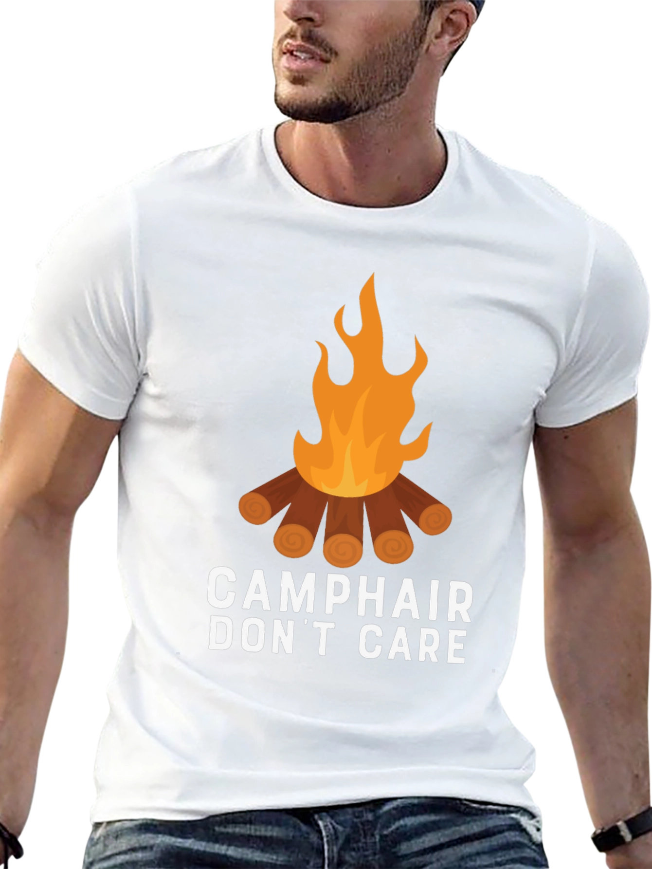Camp Hair Dont Care Graphic Tee