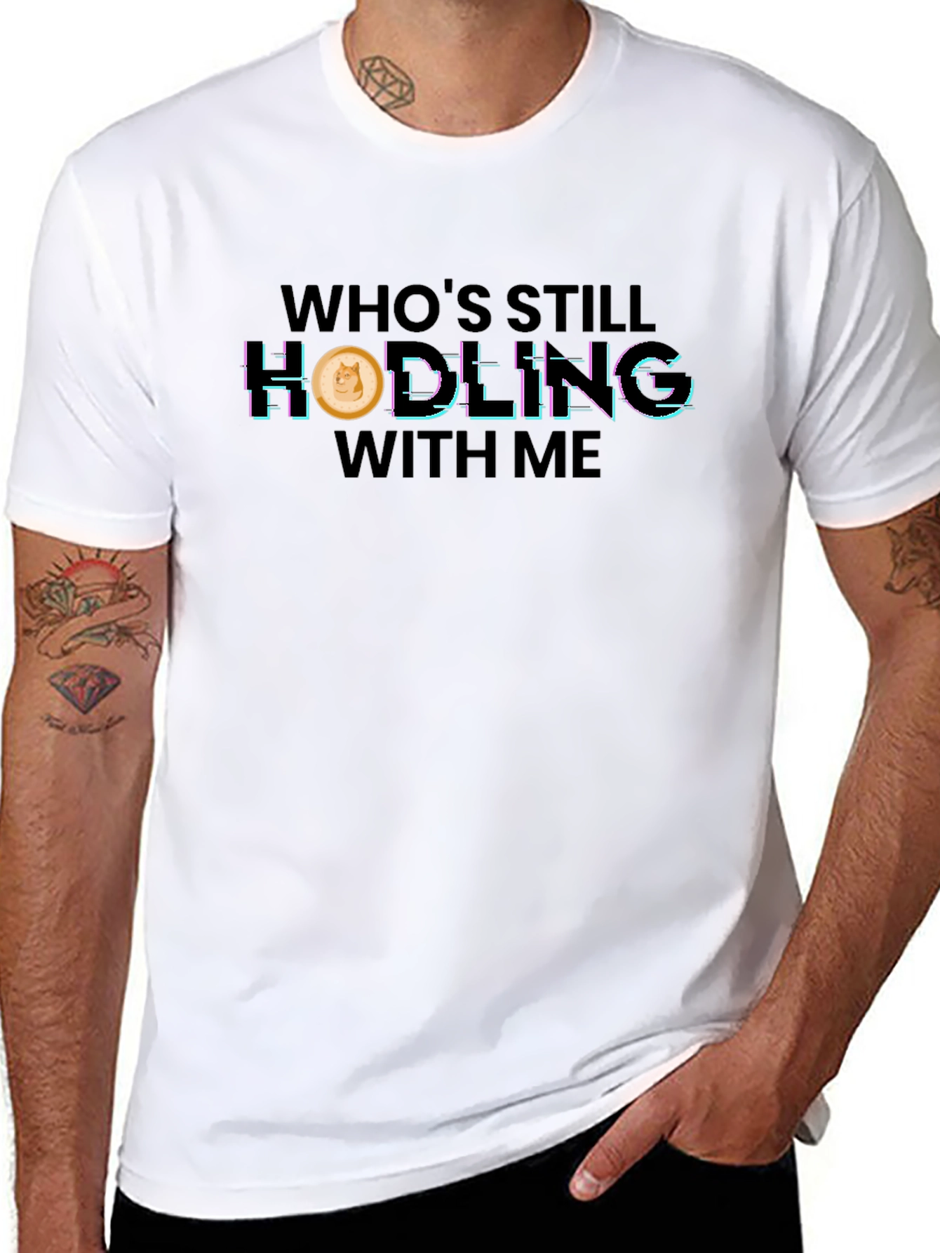 Whos Still Hodling? Dogecoin Crypto T-Shirt