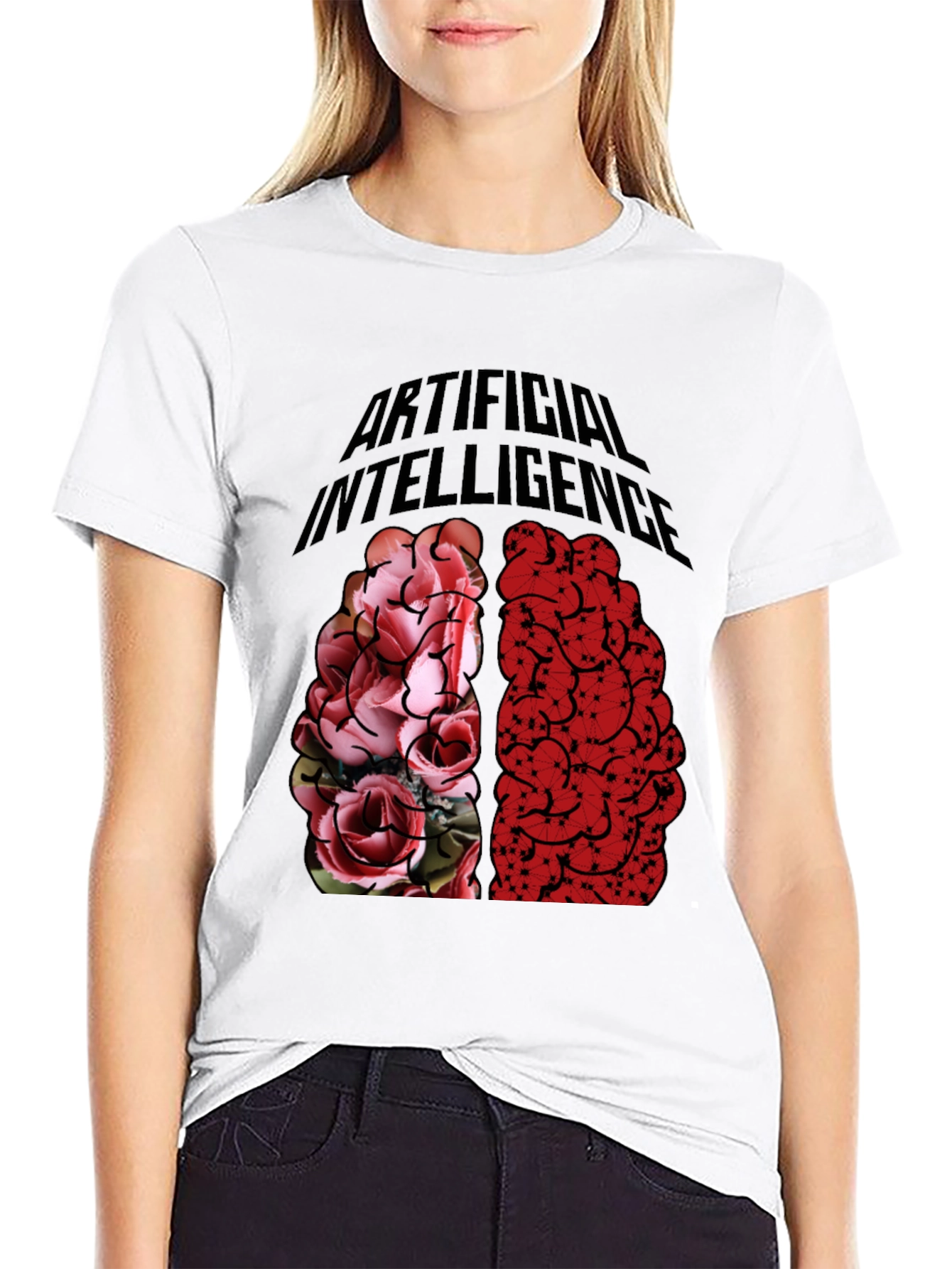 Artificial Intelligence Brain Graphic T-Shirt