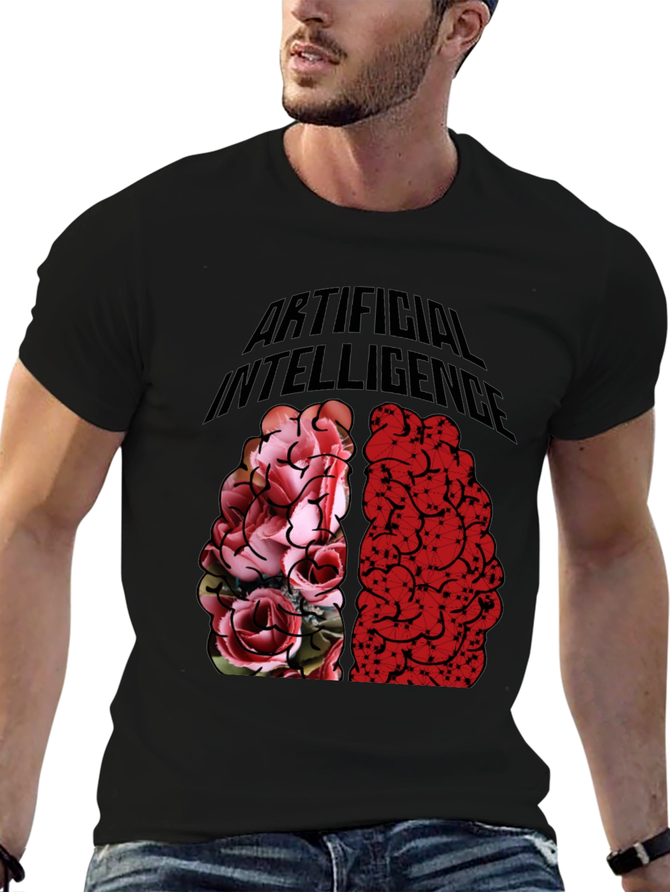 Artificial Intelligence Brain Graphic T-Shirt